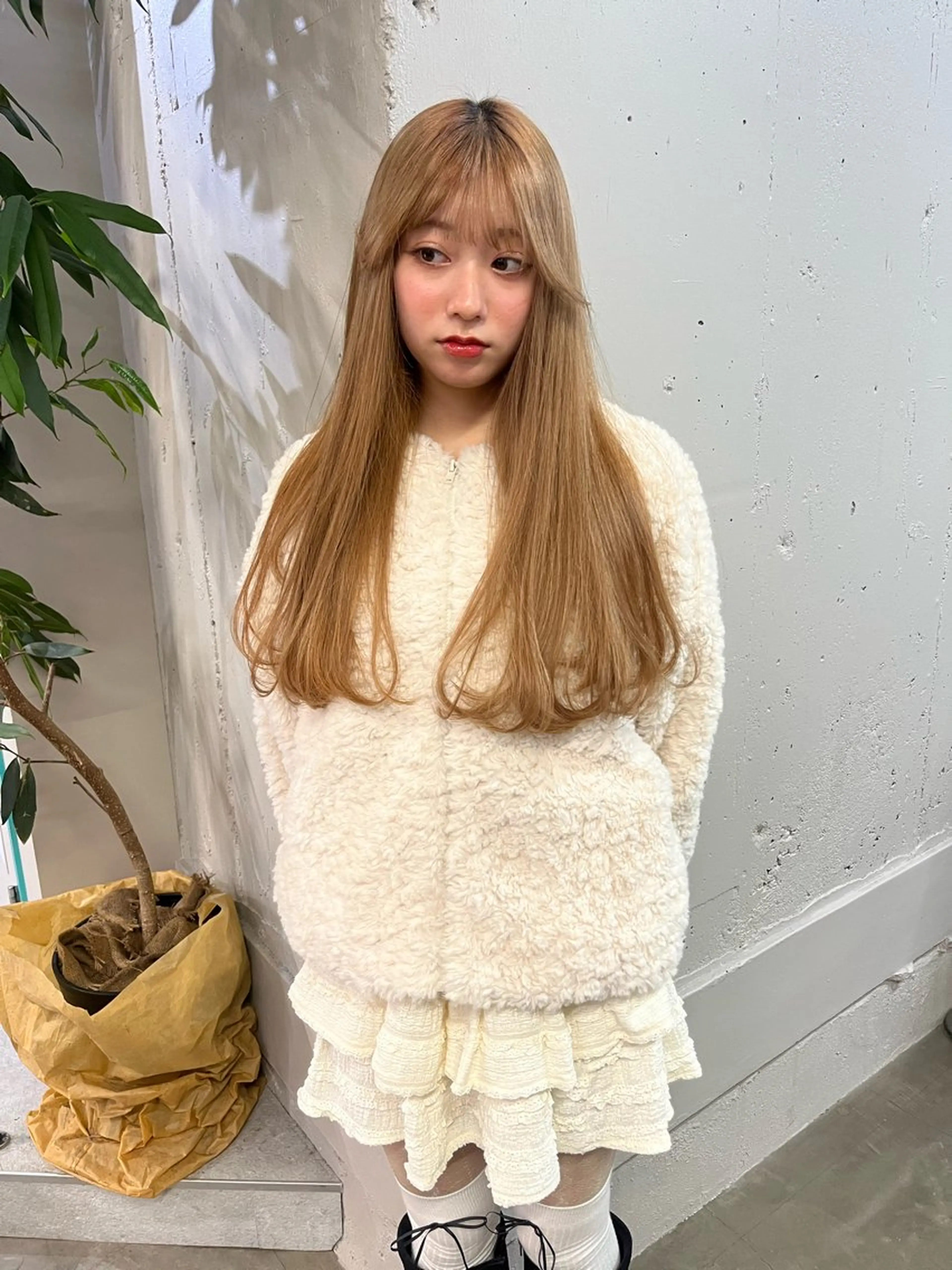 ロング ボブ ロング 似合わせカット ボブ× フェイスレイヤー🩰のヘアスタイル