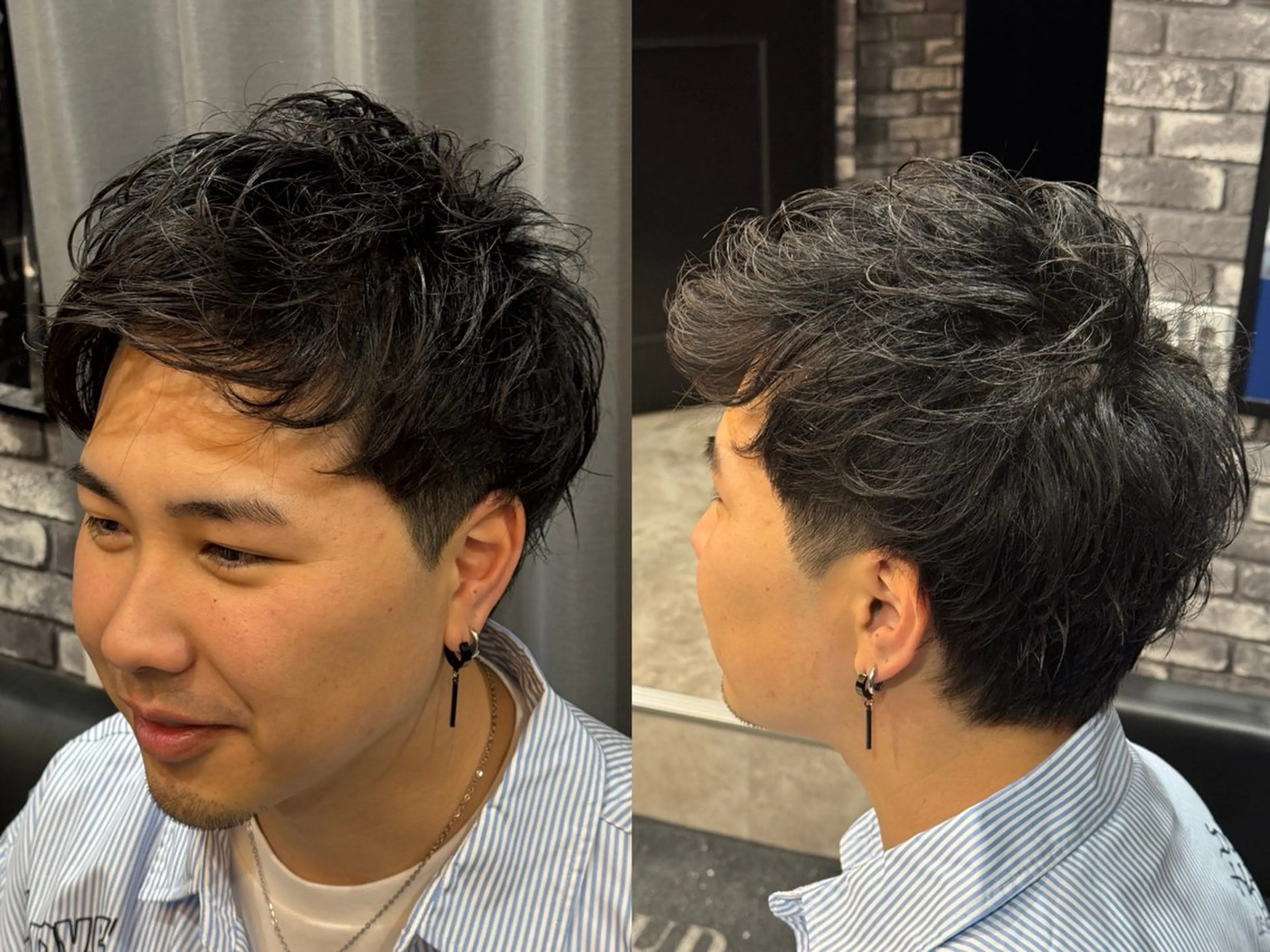 ミディアム カット 有田 光輝のヘアスタイル
