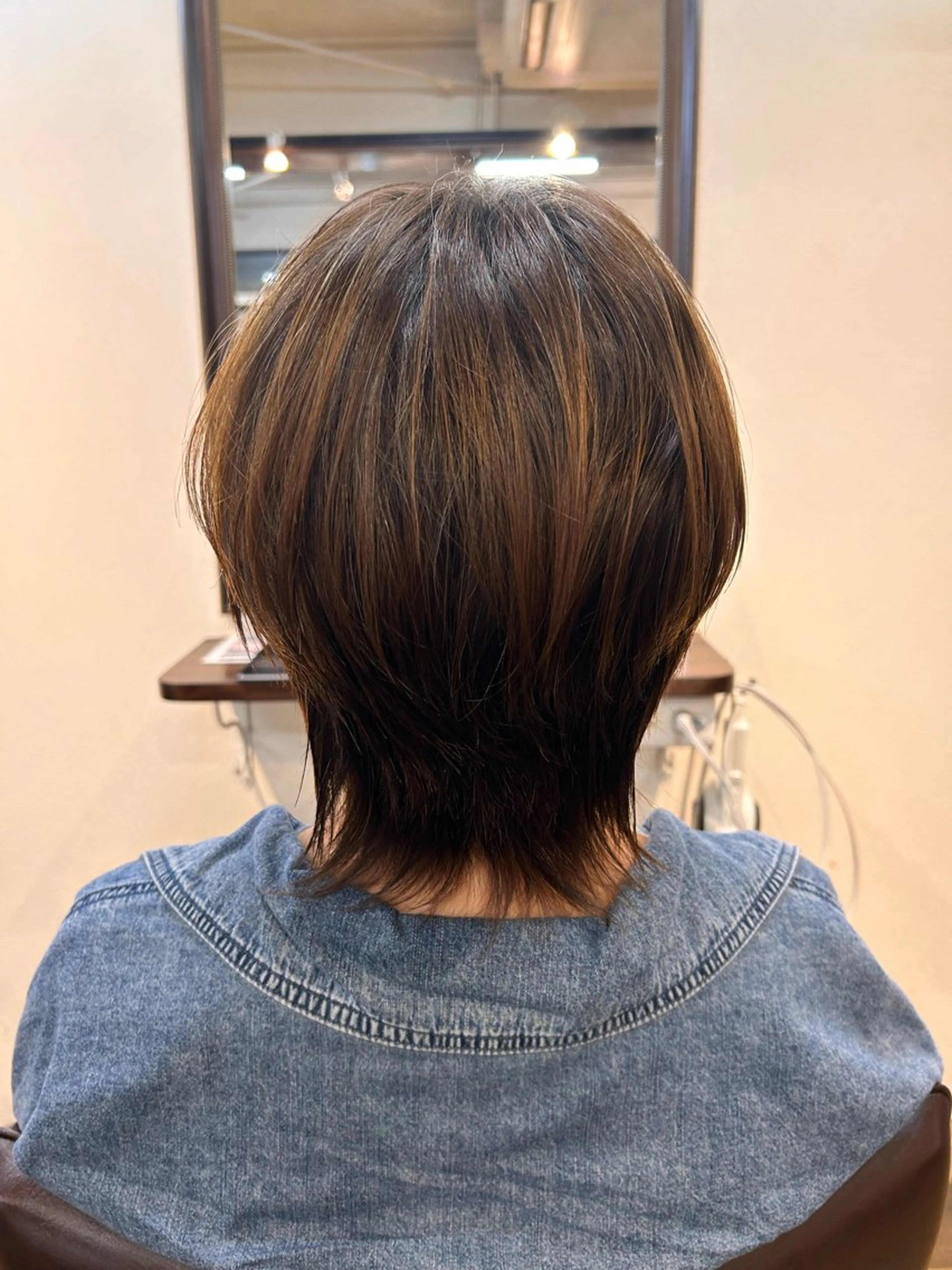 ミディアム カラー canonart上田 里恵のヘアスタイル