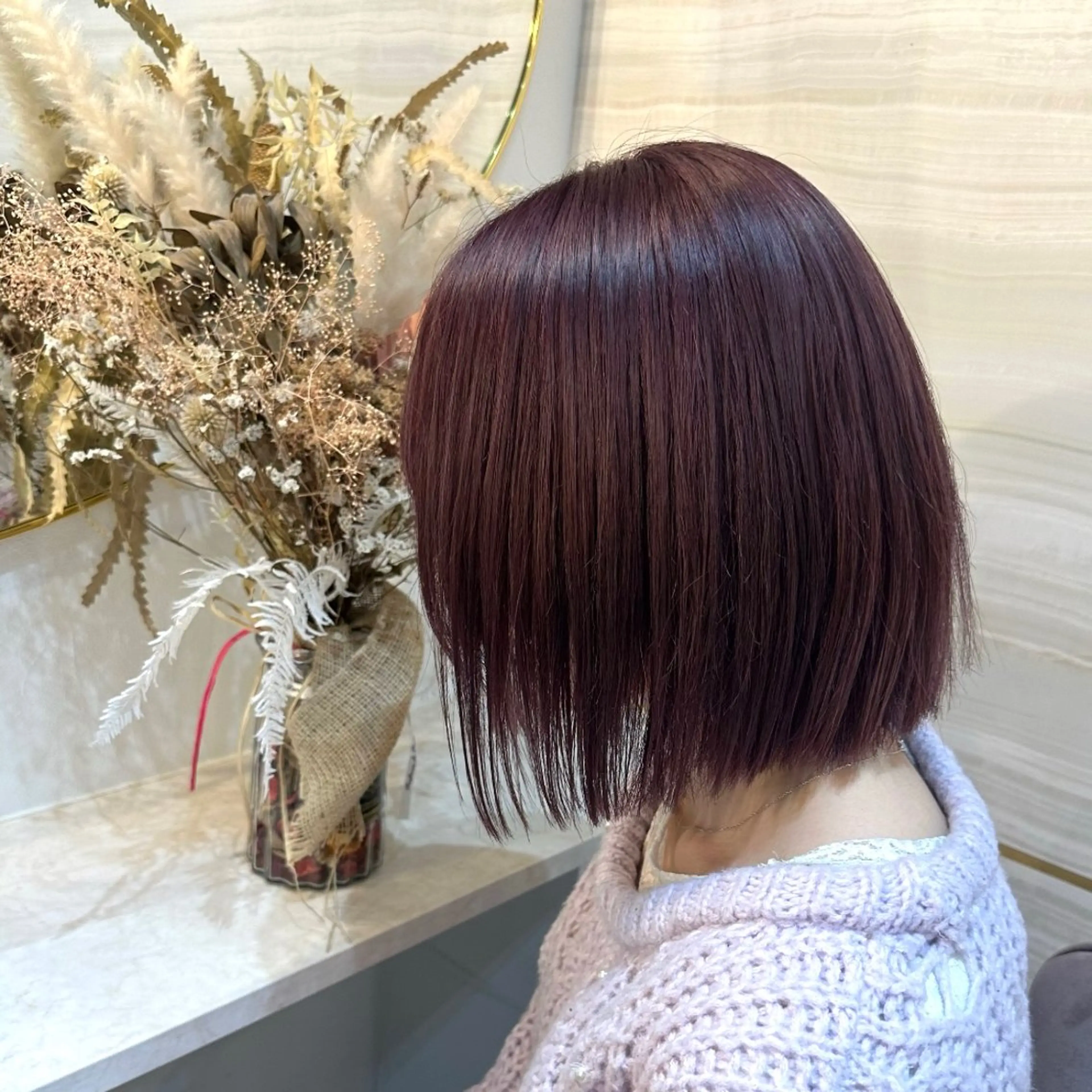ショート カラー ブラウンカラー ピンクカラー ピンクブラウン Rio🎀ブリーチ なし透明感♡のヘアスタイル