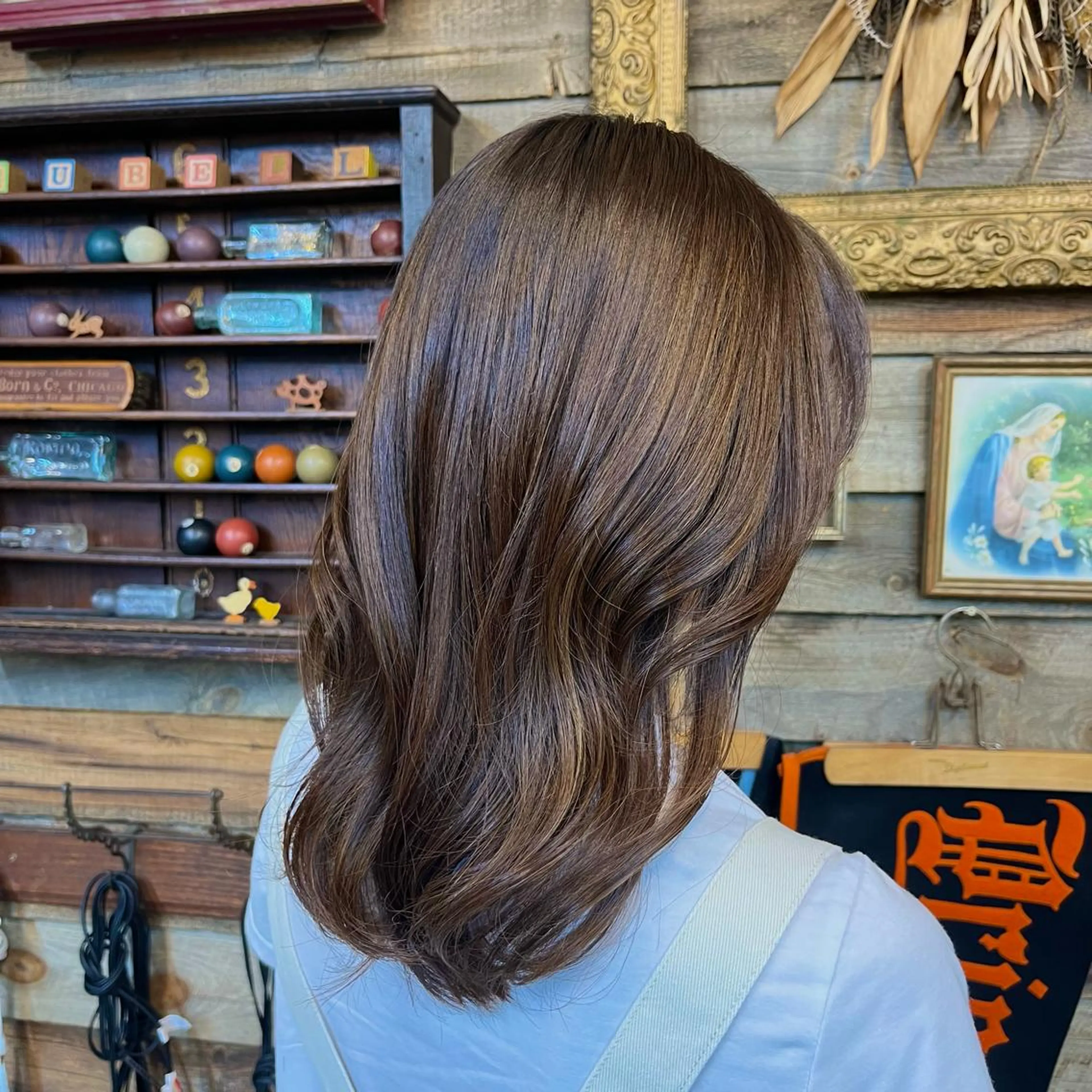 セミロング ヘッドスパ 川崎 かなでのヘアスタイル