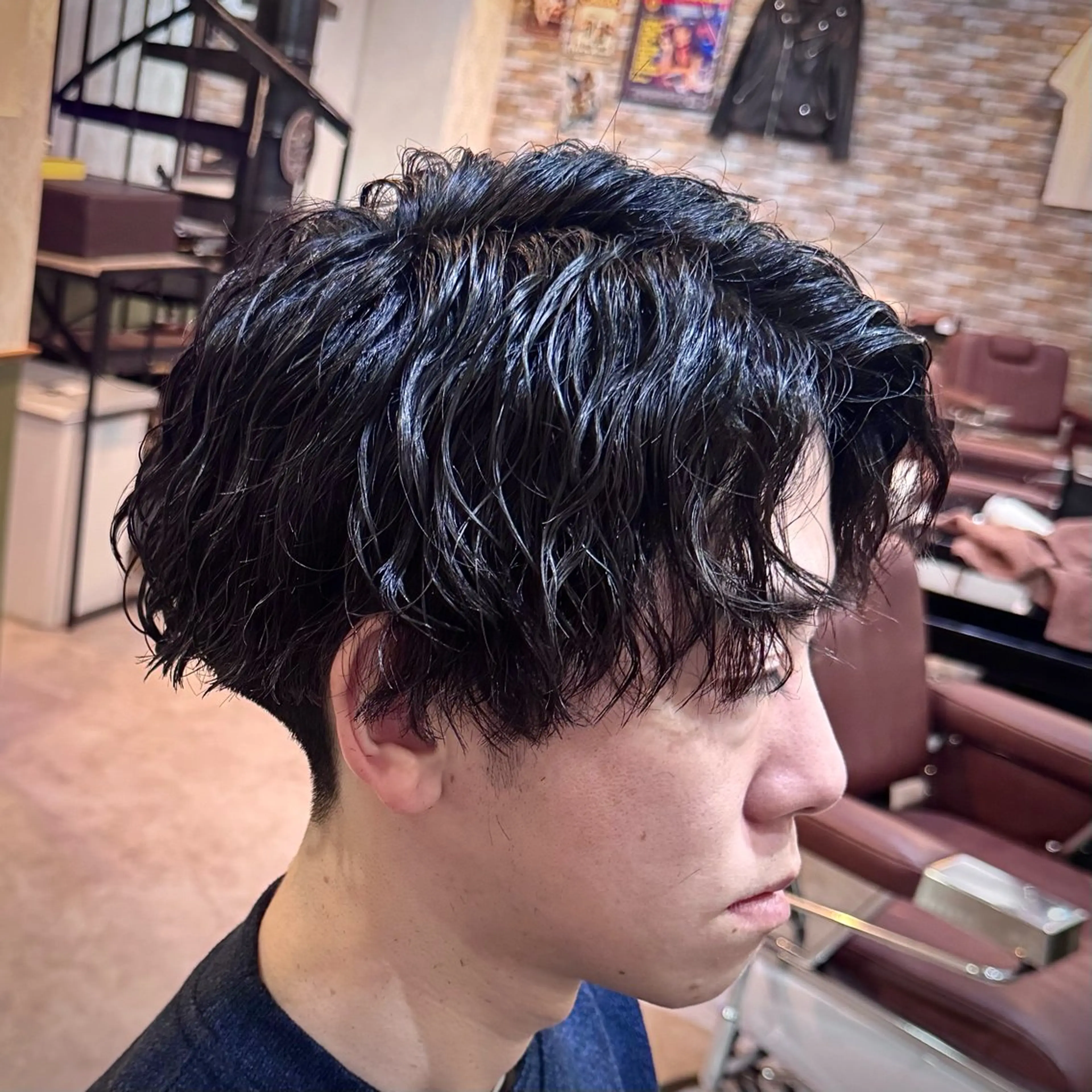 ショート パーマ メンズ メンズパーマ ツイストスパイラルパーマ スパイラルパーマ カット パーマ GLADMAN'S CUT CLUB 立川所属・立川メンズカット/ メンズパーマ💈三上のヘアスタイル