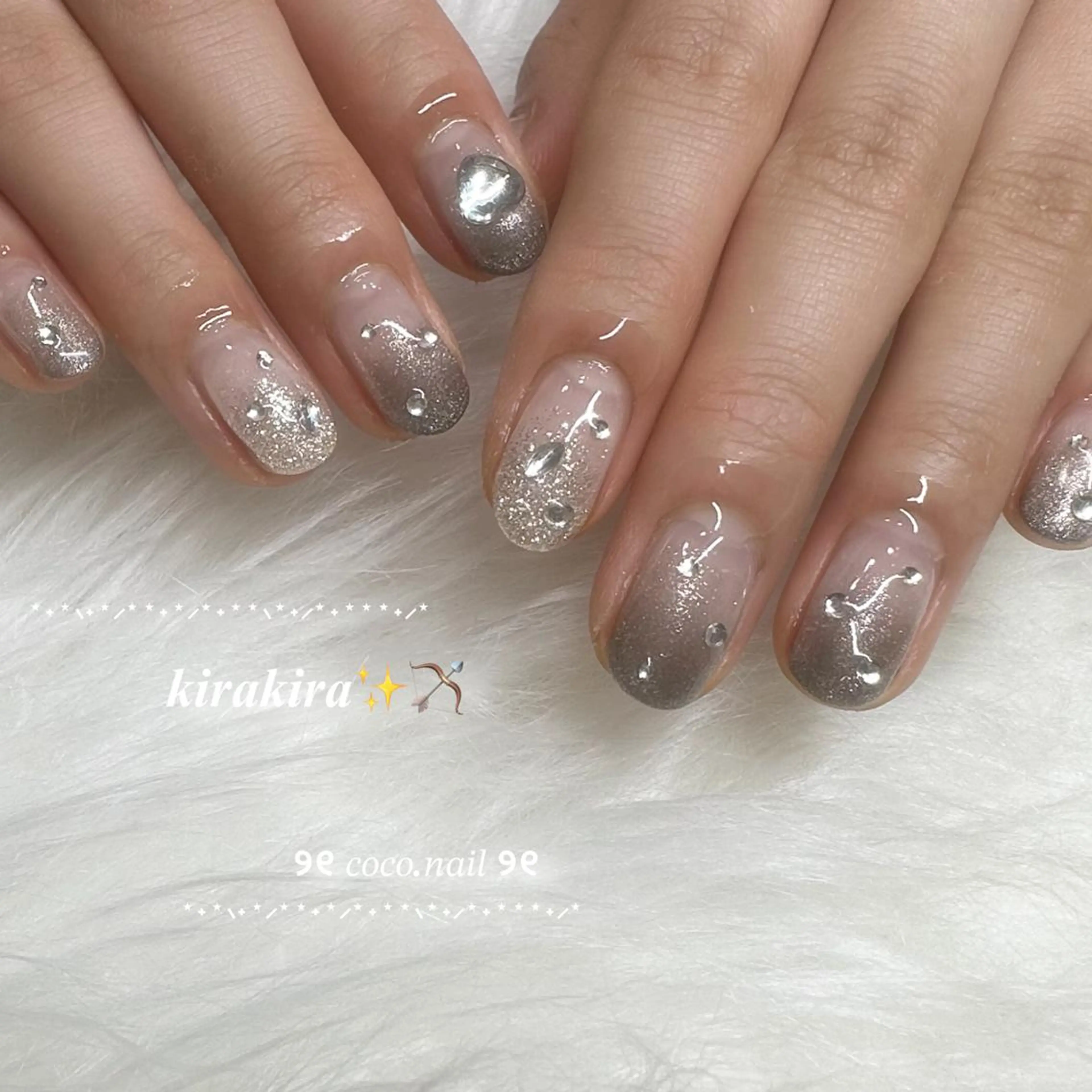 ネイル ハンドネイル フットネイル lili.nail y2k/長さ出しのネイルデザイン