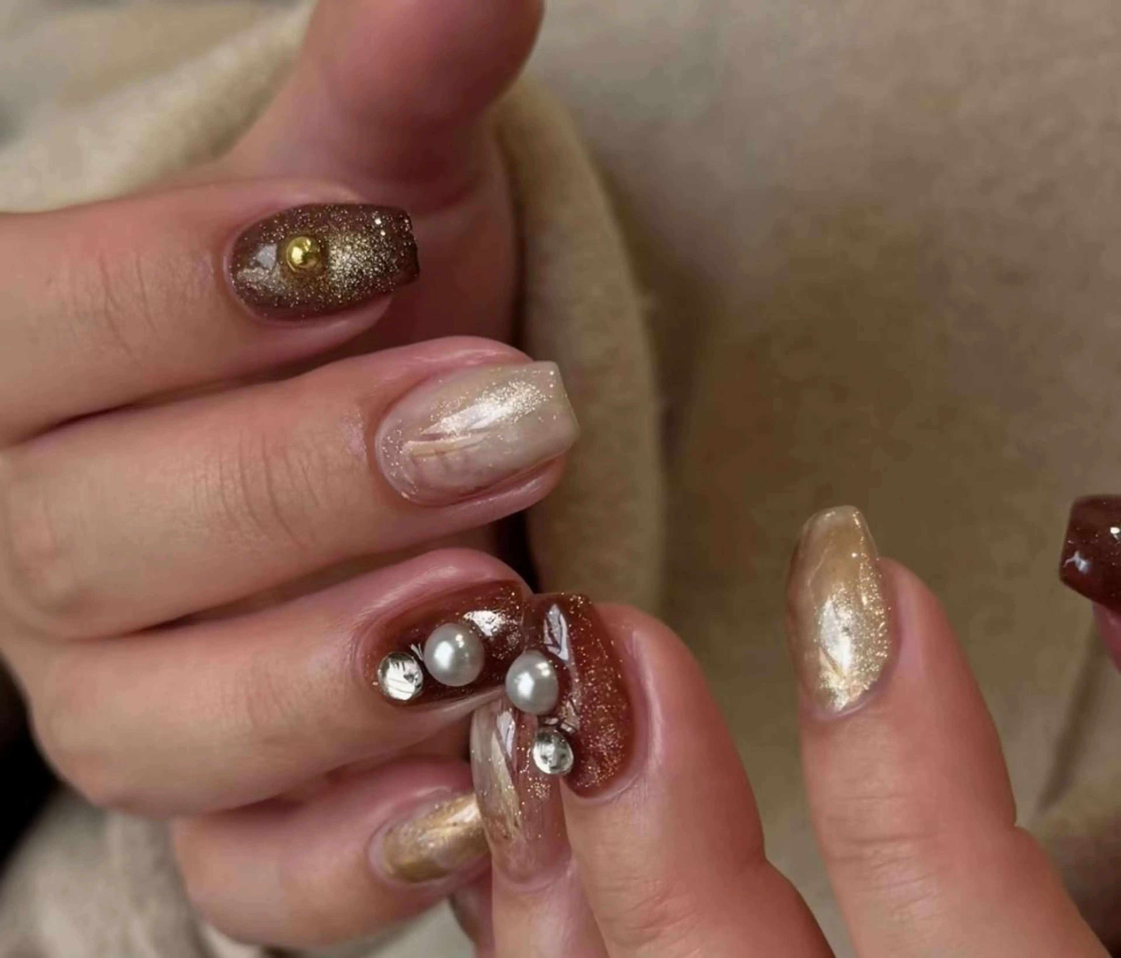 キッズ ハンドネイル By moonネイル 🌷ワンホン/韓国風のネイルデザイン