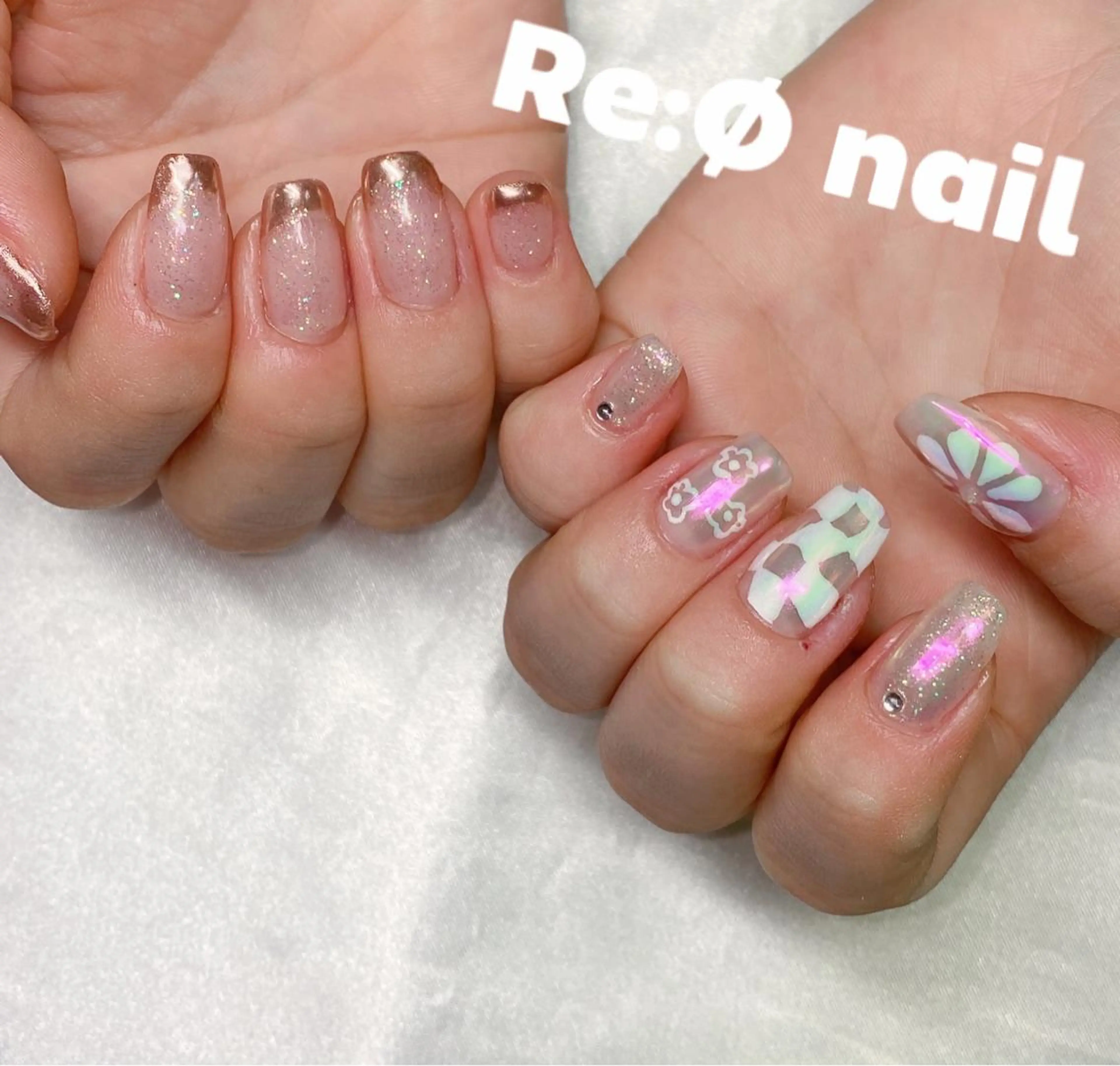 ネイル ハンドネイル Re:Ø nail 🩵TSUJIのネイルデザイン
