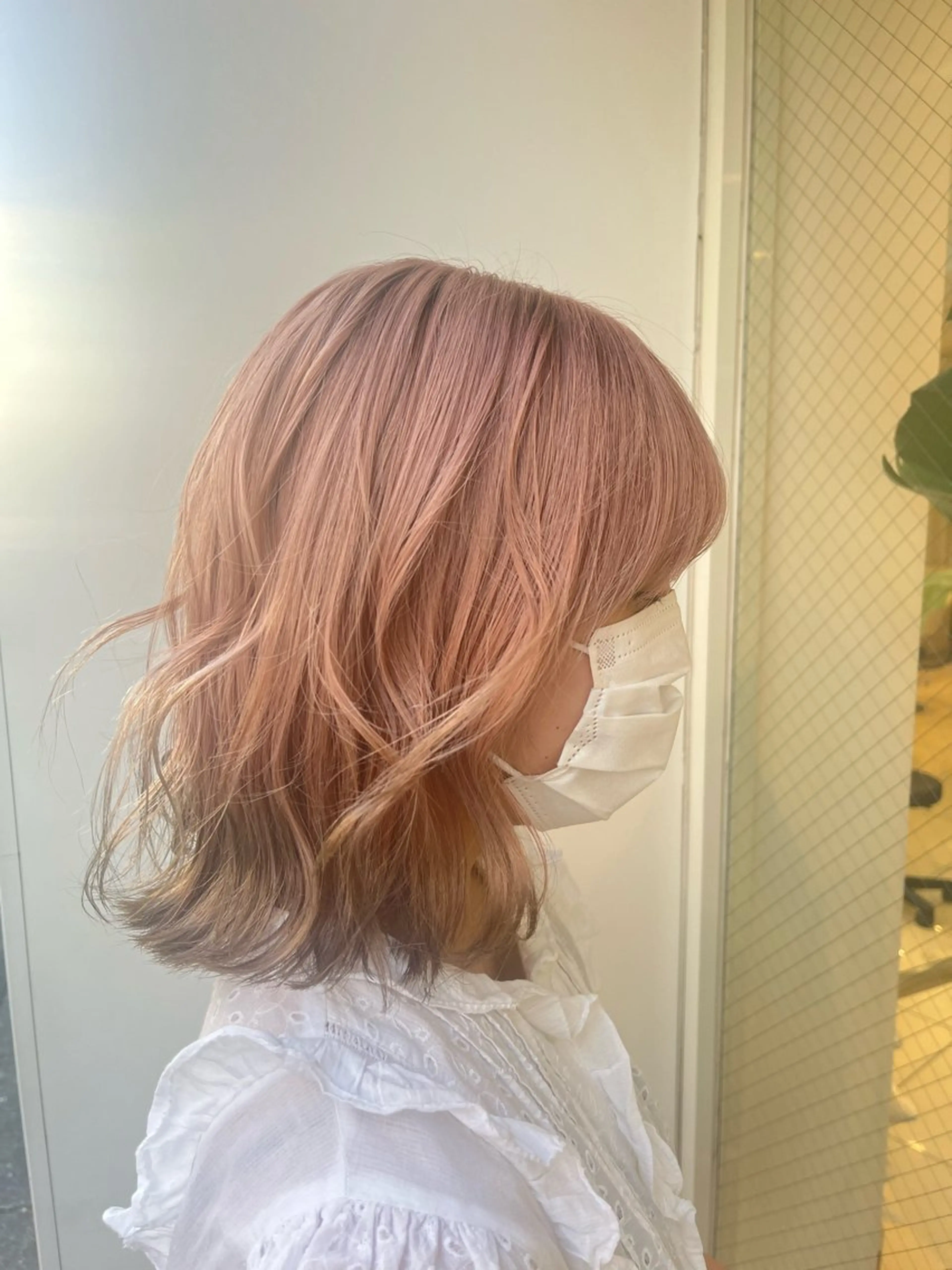 ミディアム カット ヘアカラー 森野美咲🇰🇷 レイヤー/顔周りのヘアスタイル