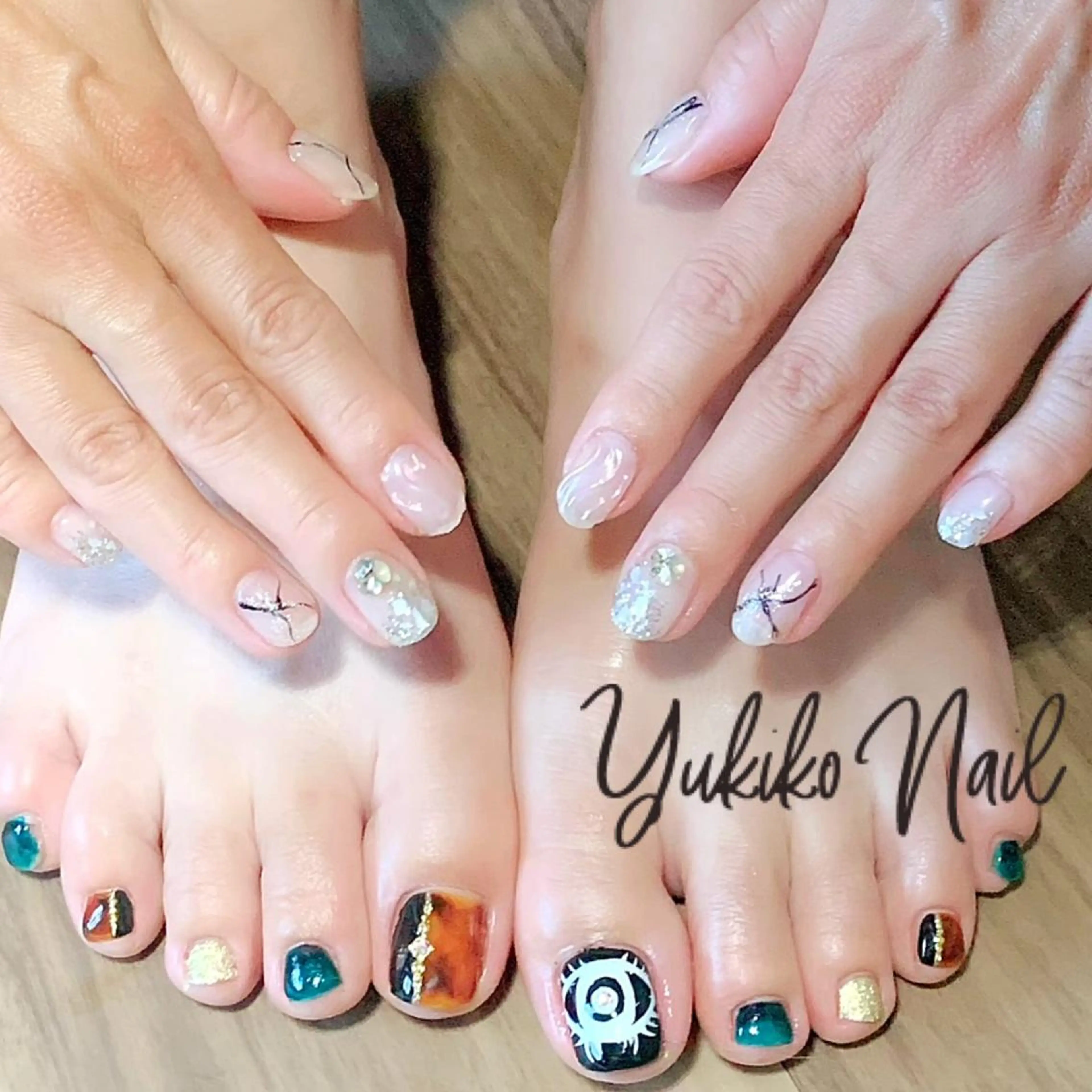 ネイル フットネイル 持ち込み ユキコ ネイルのネイルデザイン