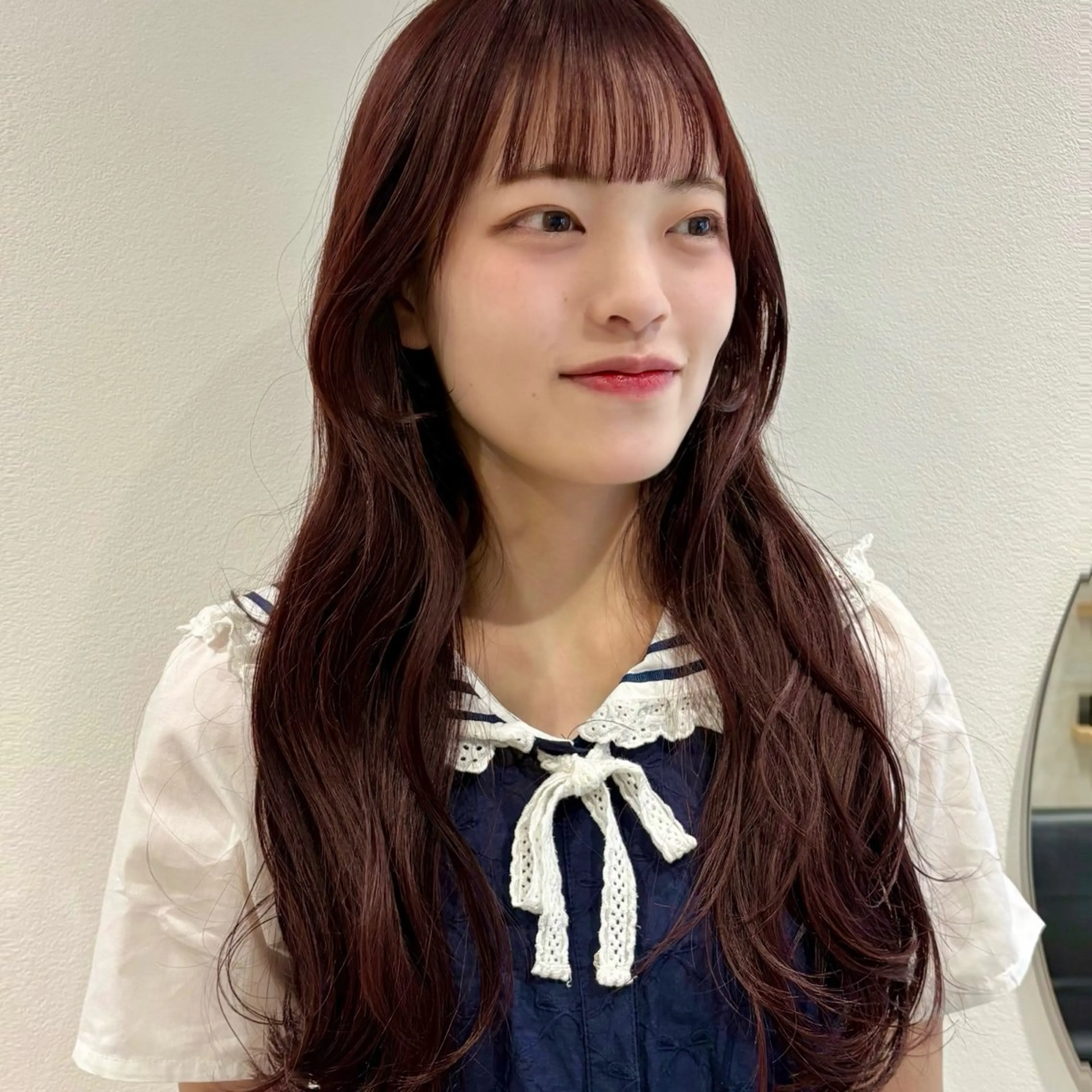 ロング カラー カット ヘアカラー トリートメント 🍊暖色×顔周り 🍊cocoroのヘアスタイル