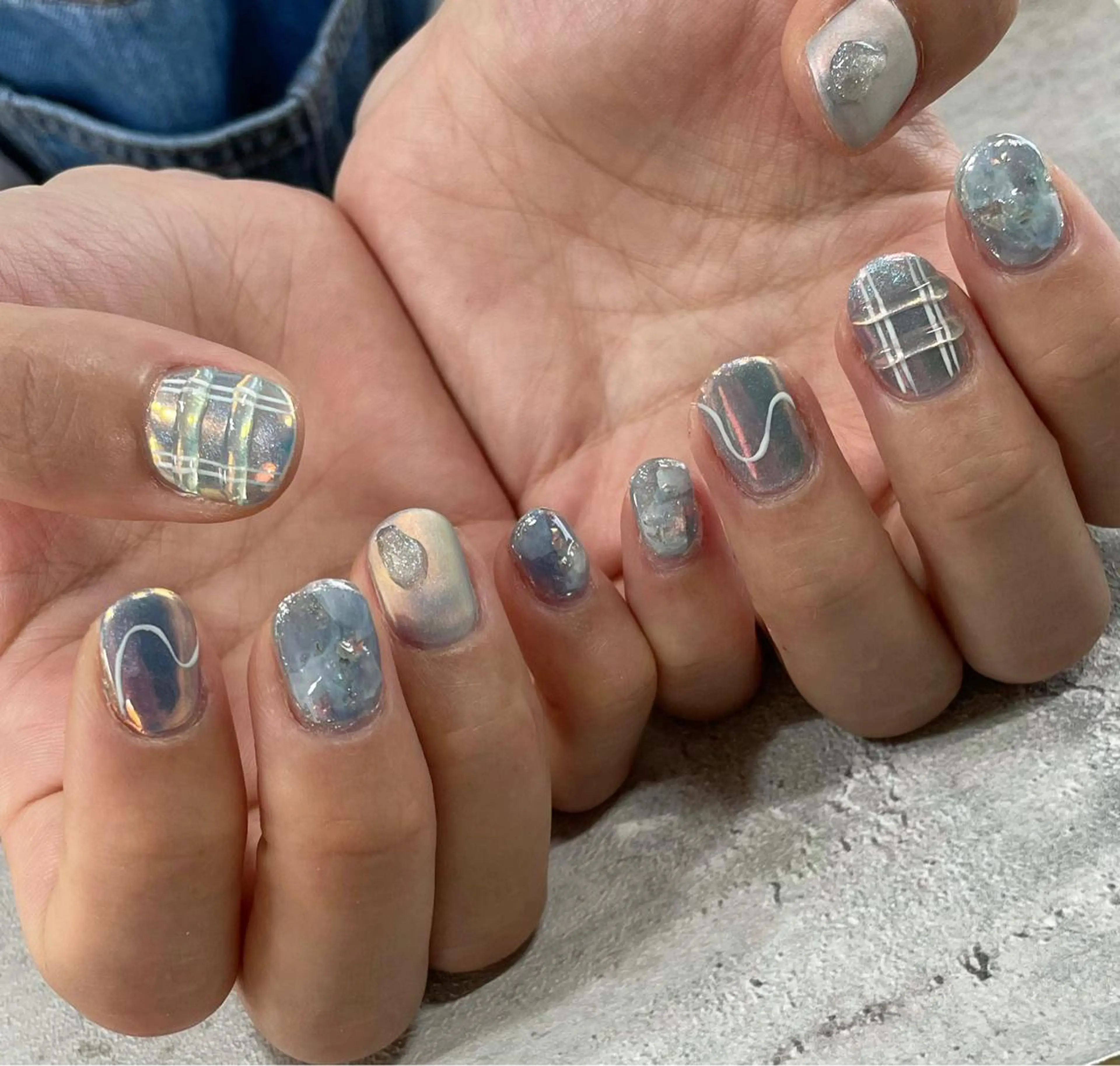 ネイル ジェルネイル 東 千夏のネイルデザイン