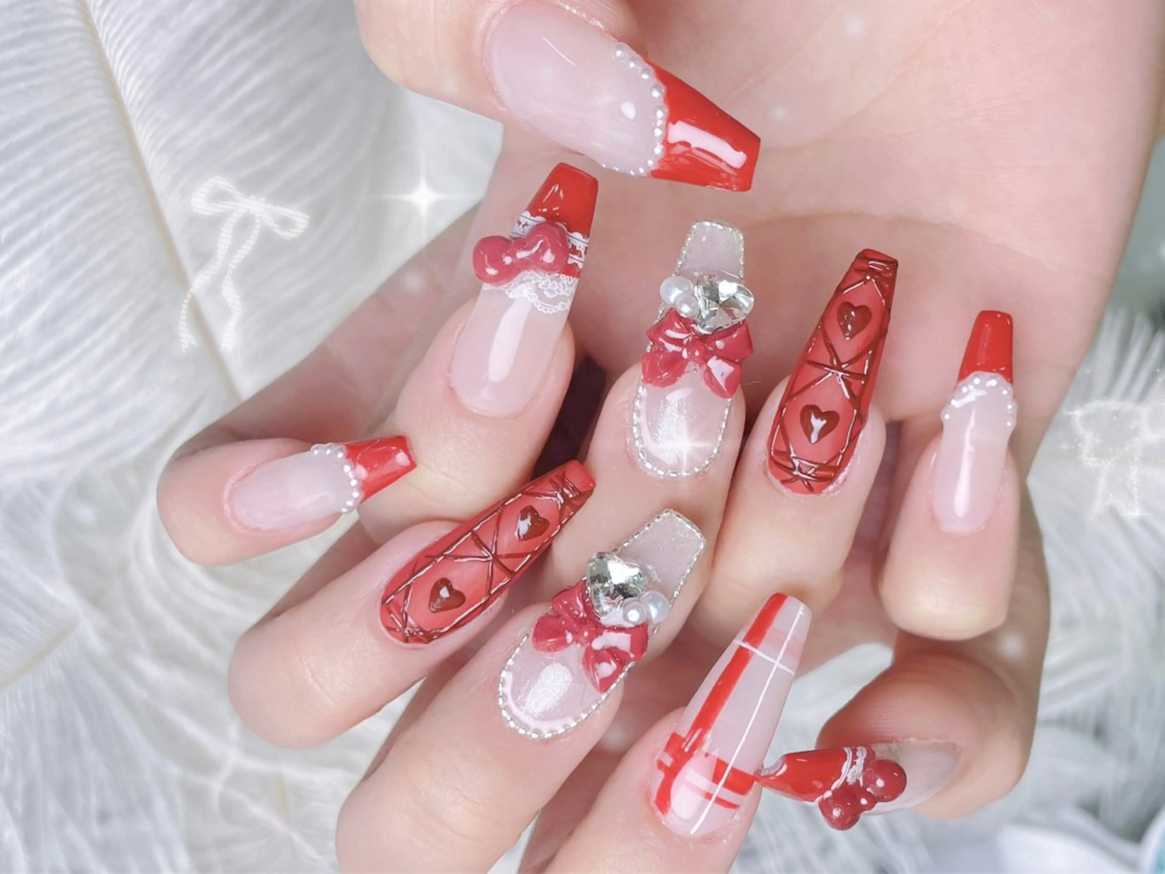 ネイル ジェルネイル ロングネイル スカルプネイル ネイルチップ その他(ネイル) 💅ネイル✨ プリンセスのネイルデザイン