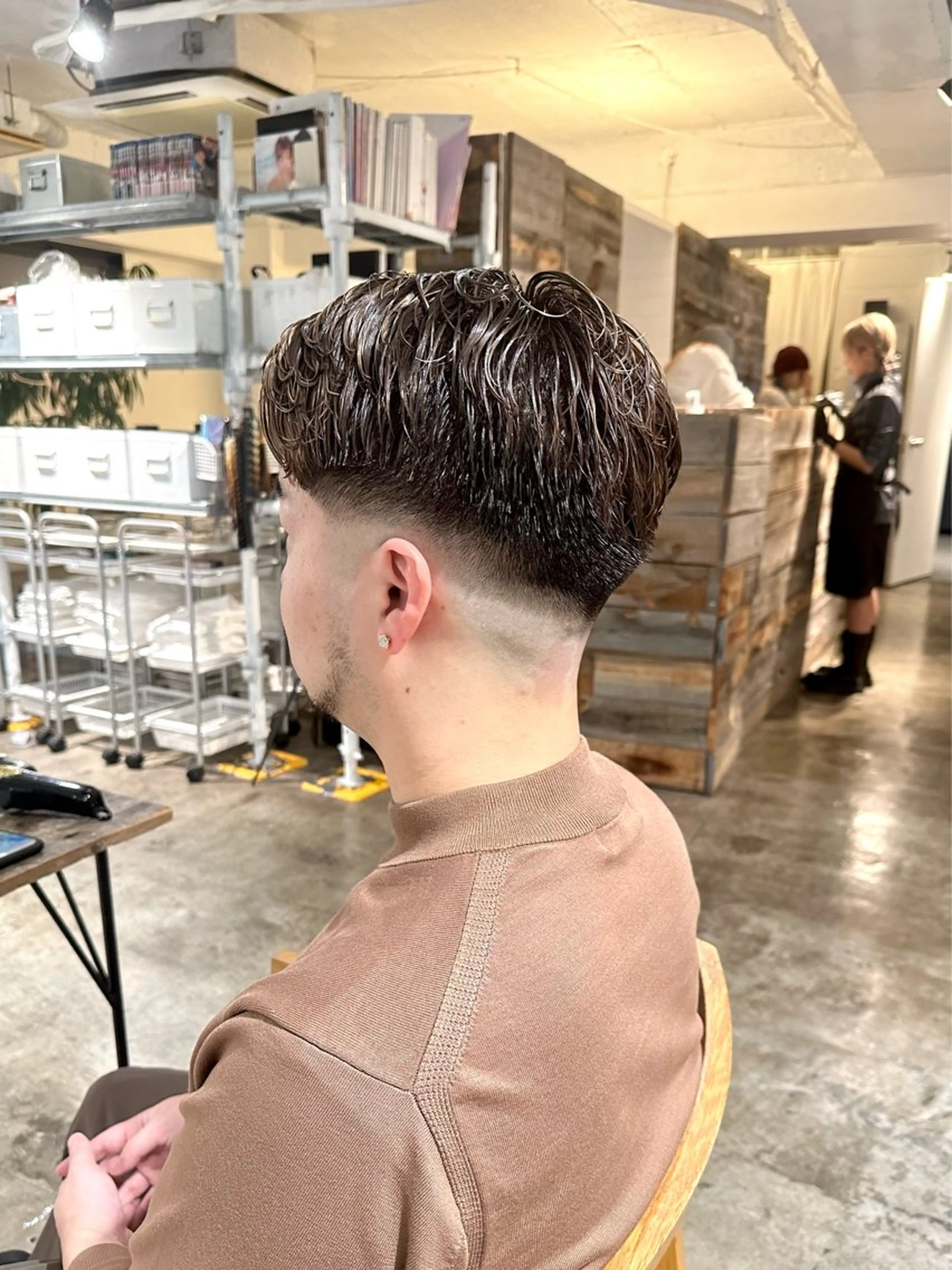 メンズ フェードカット 七三 スキンフェード カット 骨格補正施術/メンズ 専門美容師/YUYAのヘアスタイル