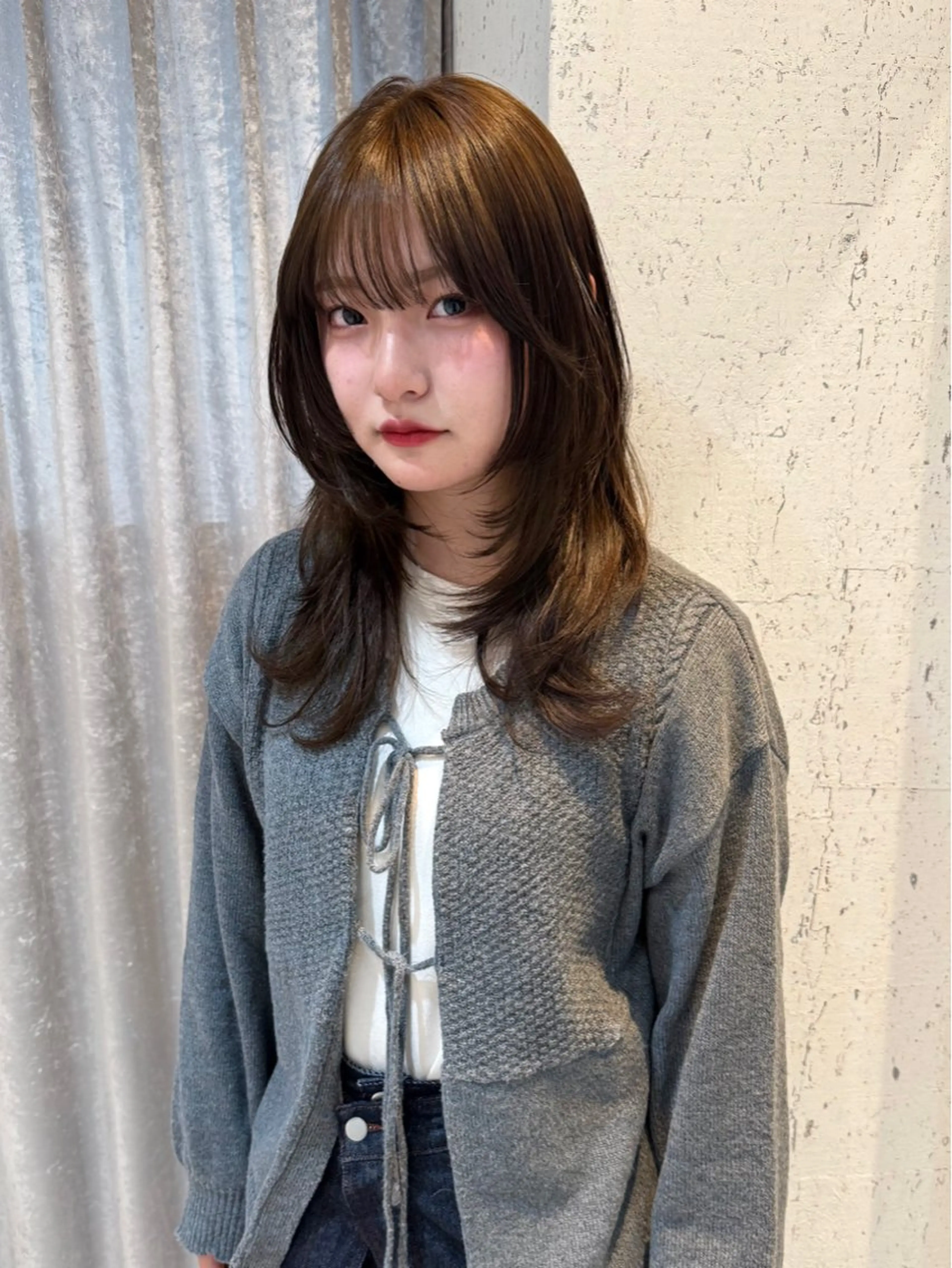 ミディアム カラー カット ヘアカラー トリートメント mai / linoah˚✧のヘアスタイル