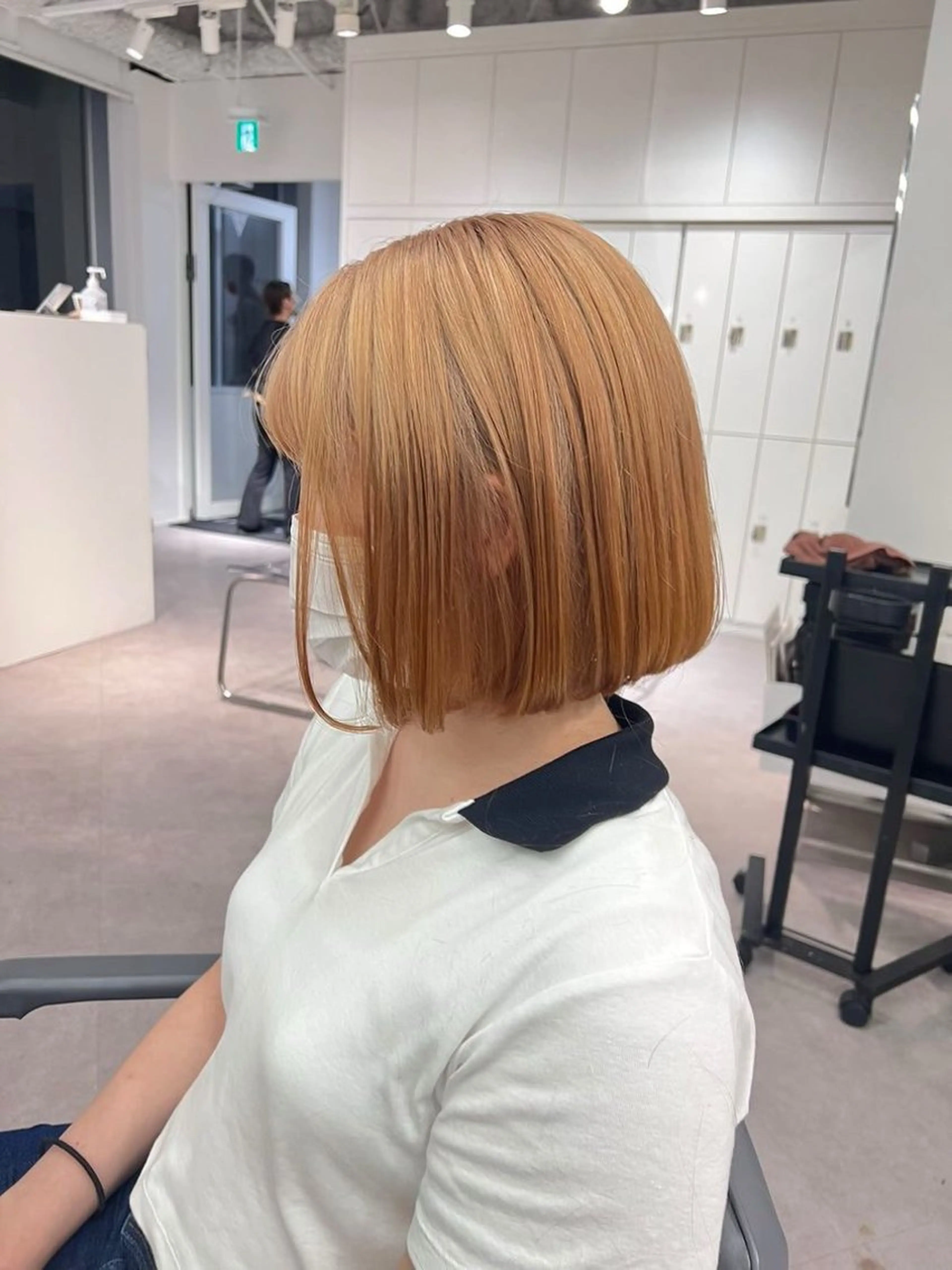 カラー 🩵つなぎショート✨ パーマスタイル みくのヘアスタイル