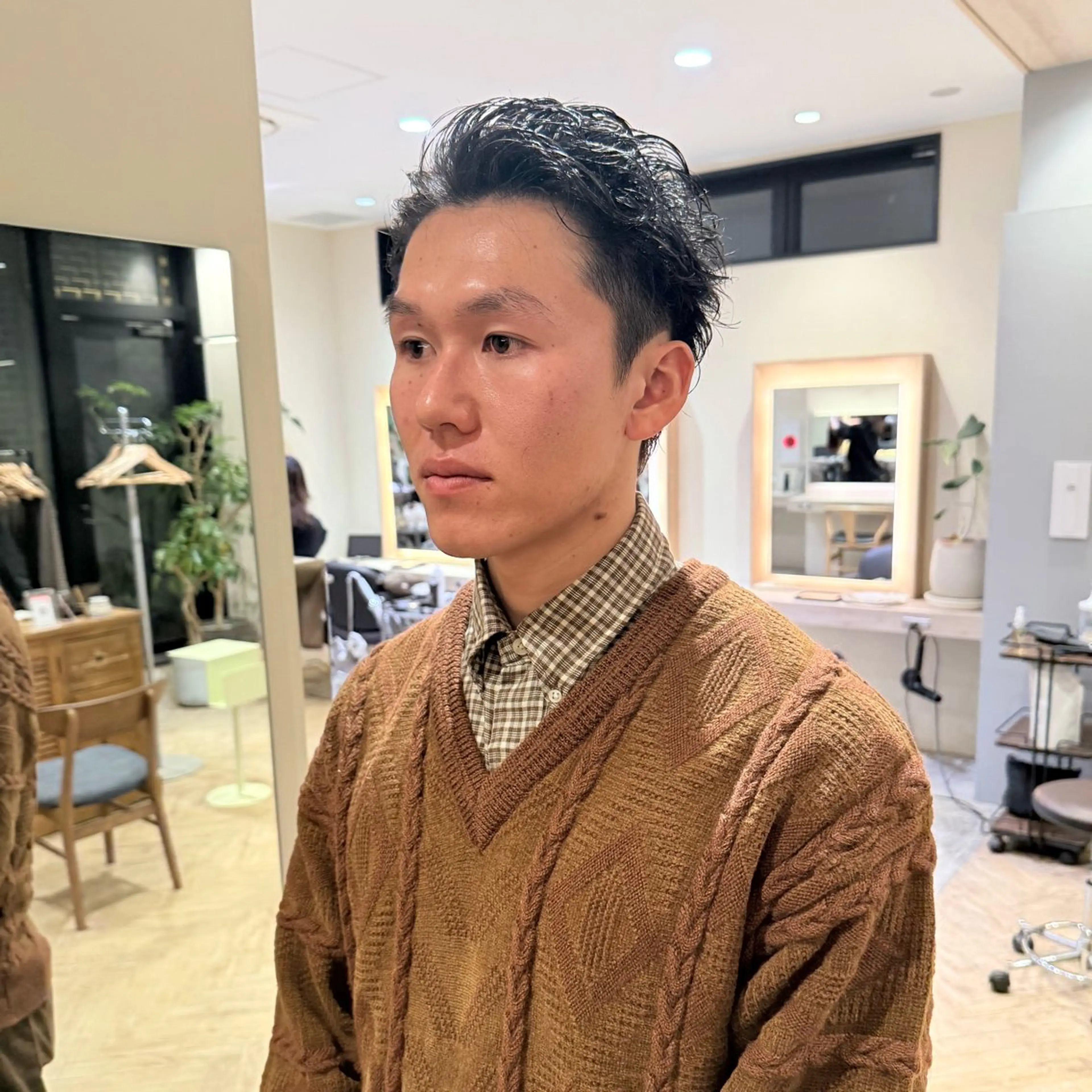 ショート パーマ メンズ カット パーマ 奏羽　"メンズ ・パーマ・ショート"のヘアスタイル