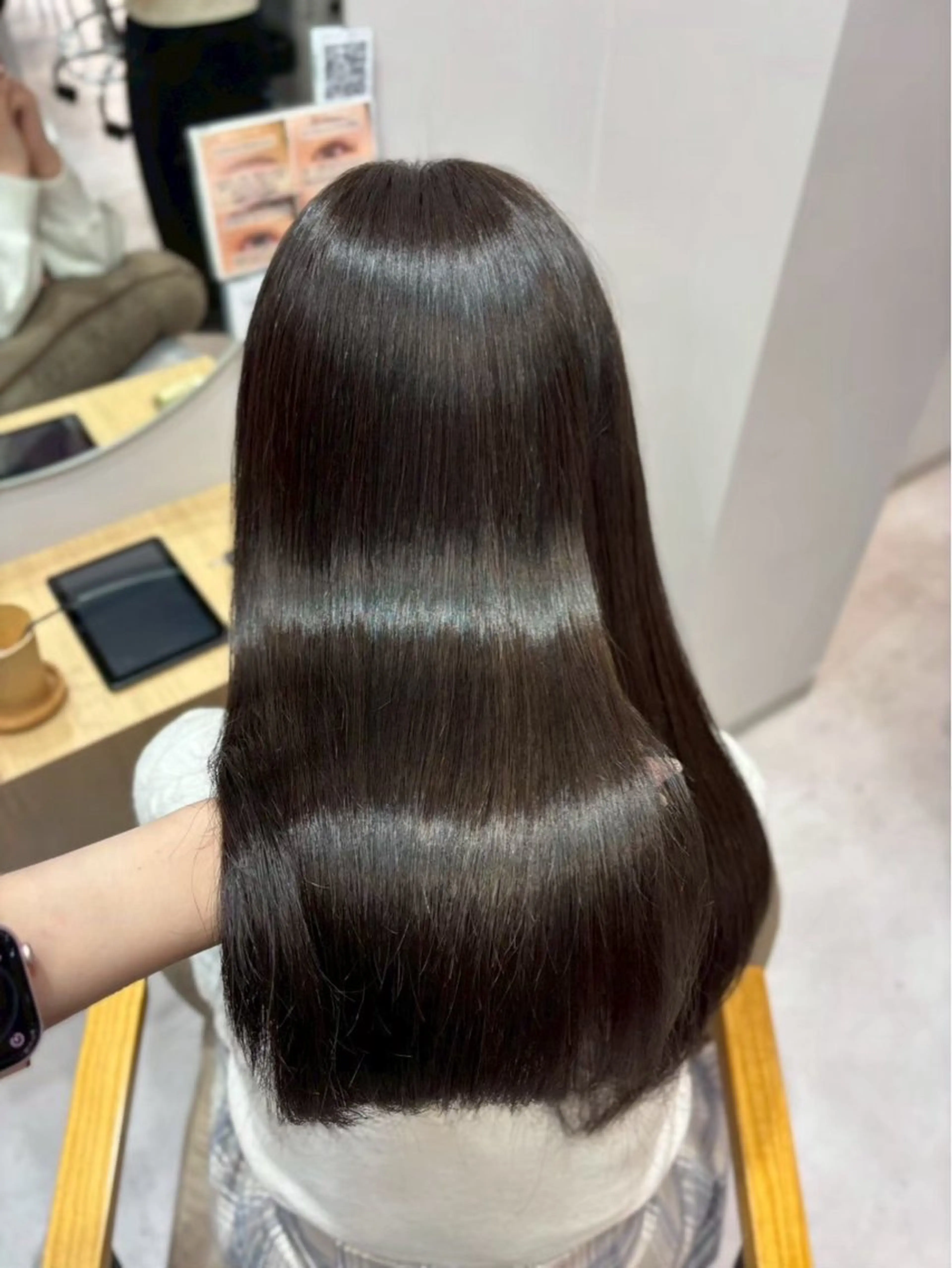 【平日限定‼️】就活・実習向け重たく見えない暗髪カラー🖤の写真