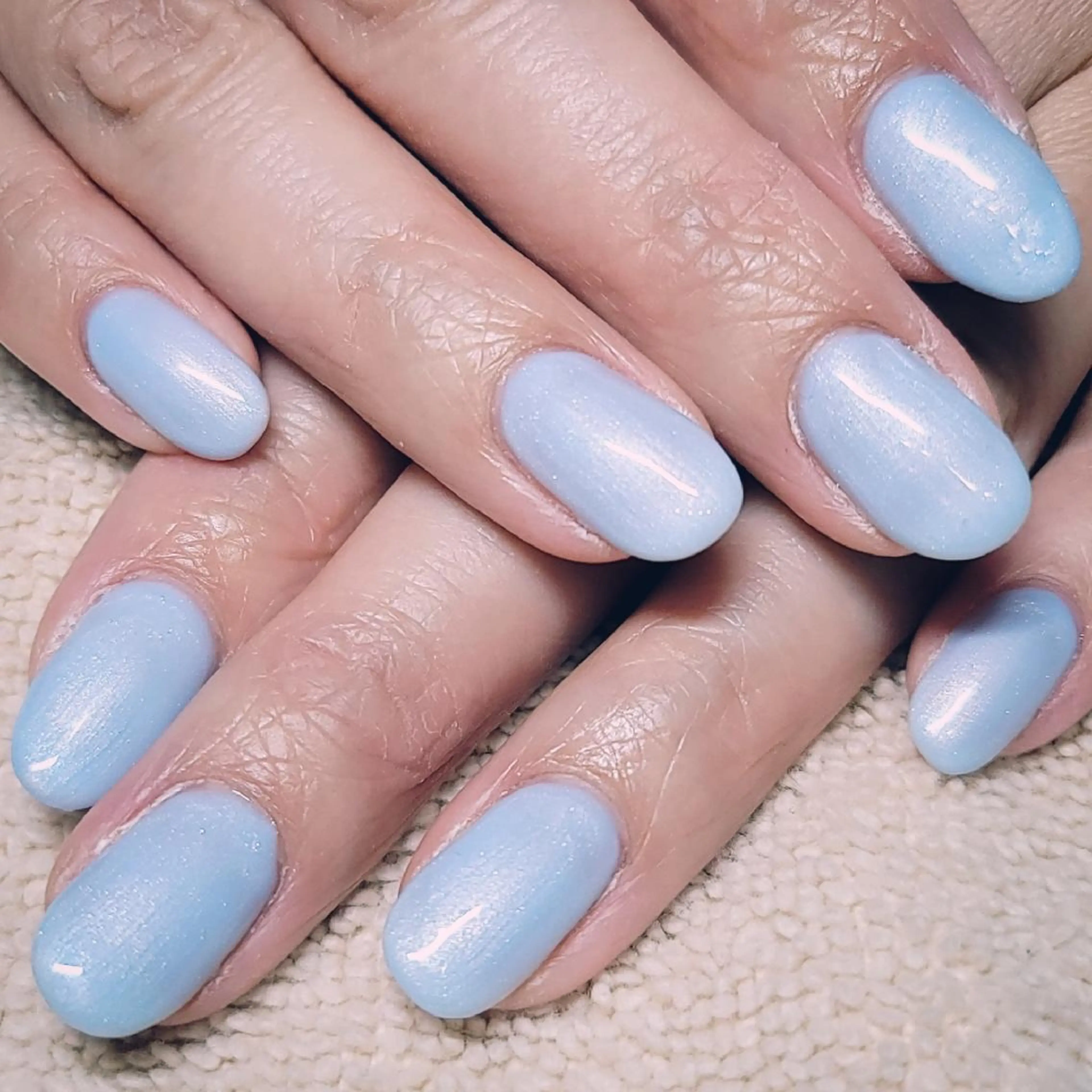 ネイル ブルー ハンドネイル よしだ ひろきのネイルデザイン