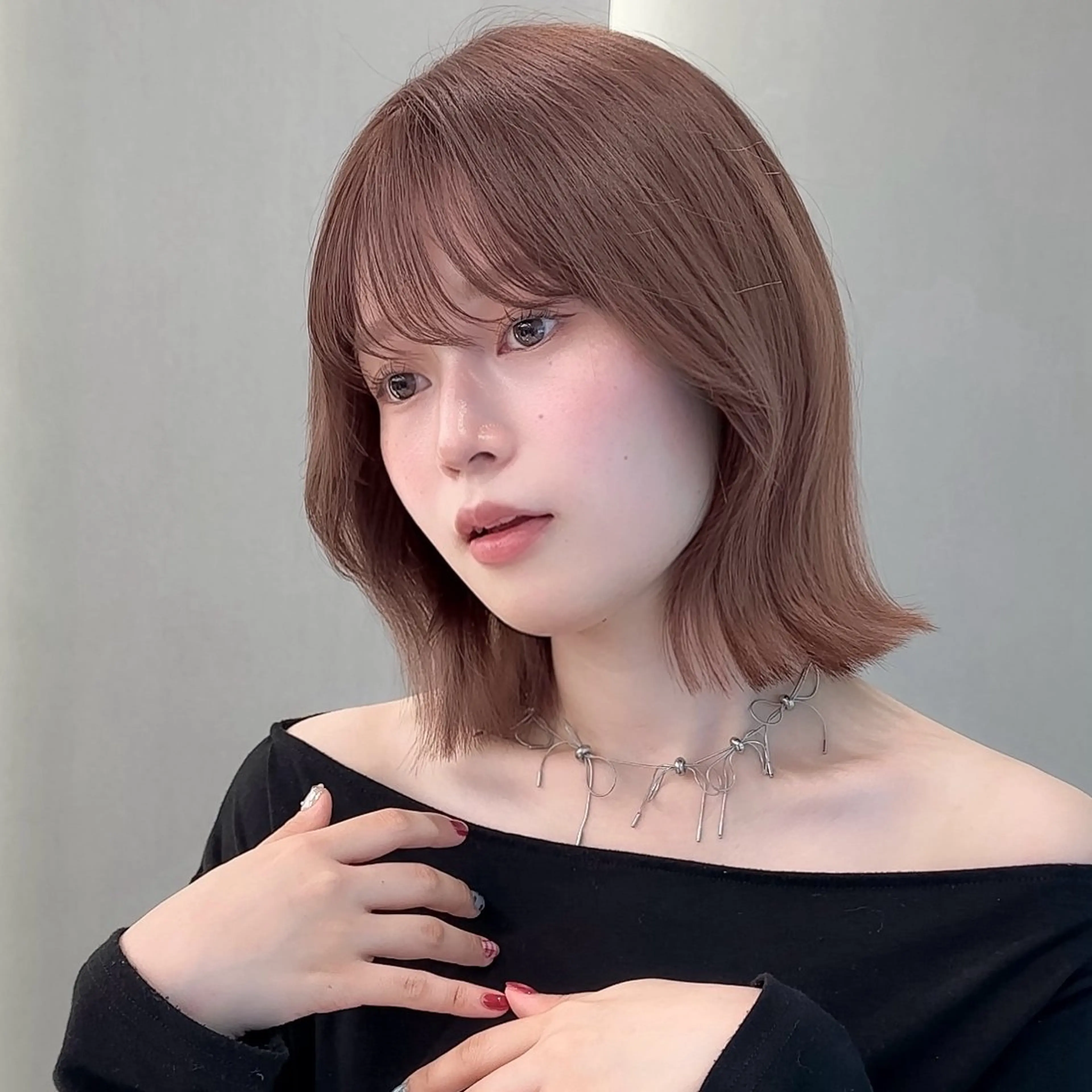 ショート カット ヘアカラー トリートメント 縮毛矯正/韓国ヘア /レイヤー🎀ミズキのヘアスタイル