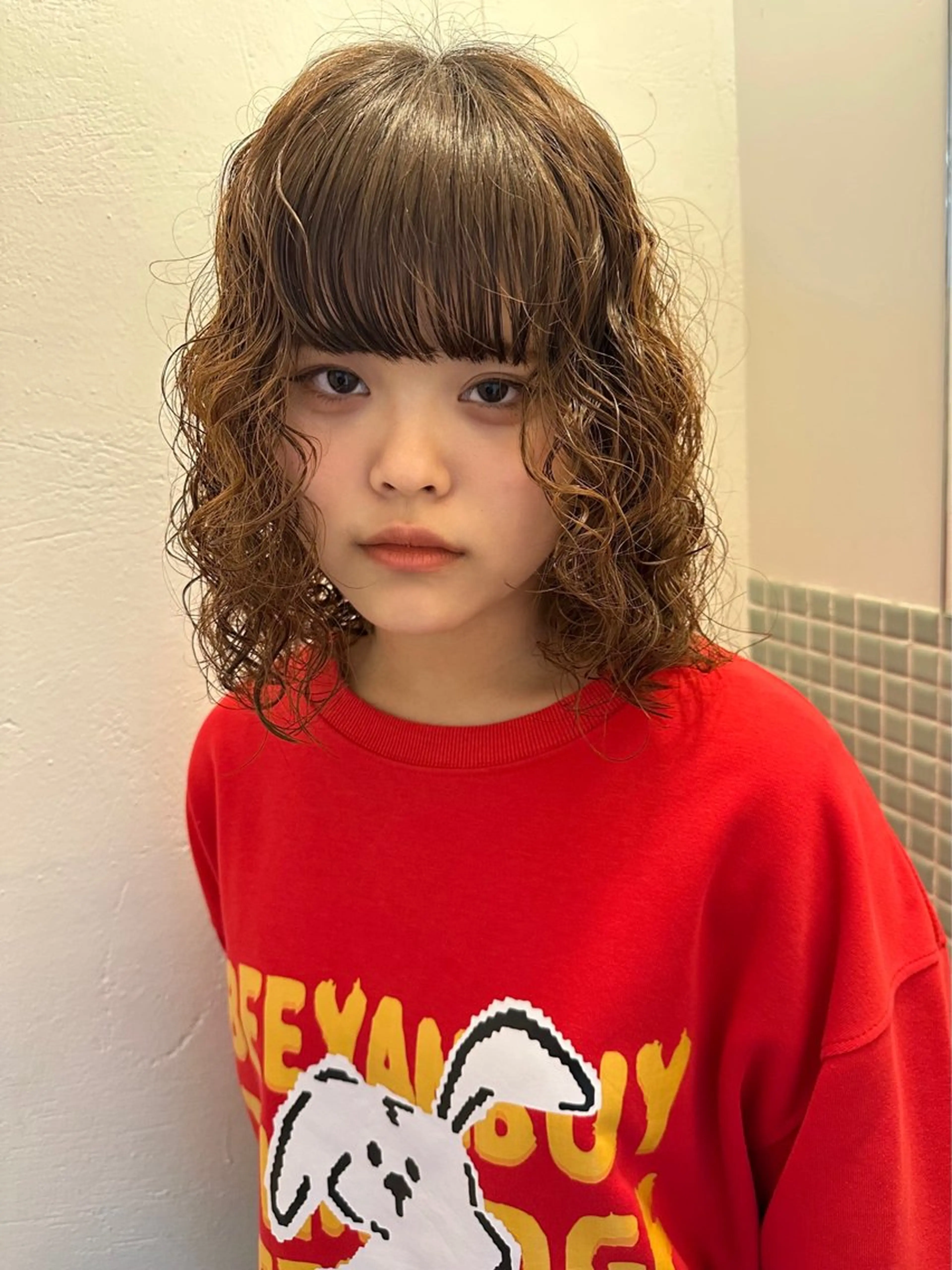 パーマ スパイラルパーマ パーマ 村岡 桃果のヘアスタイル