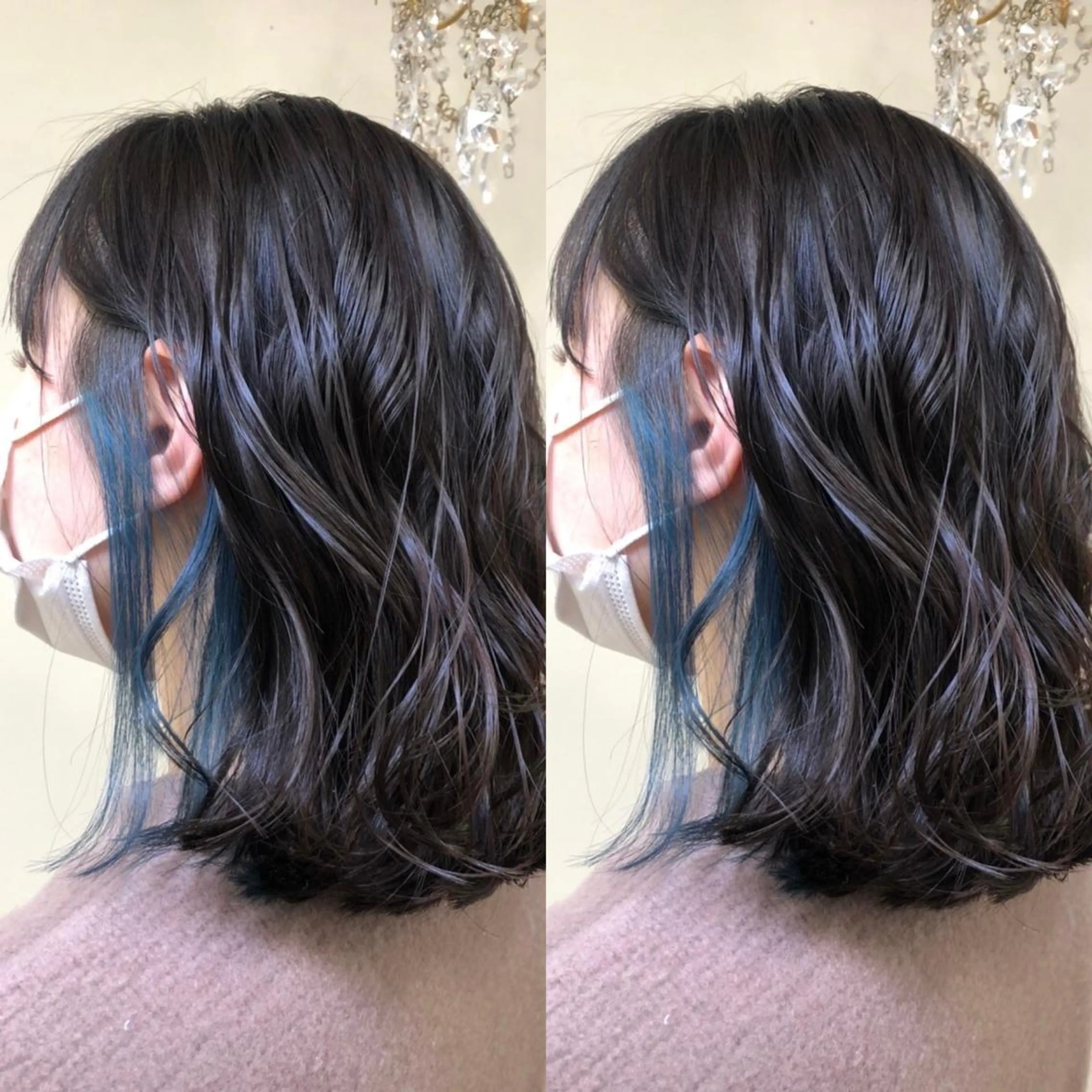 ショート カラー アクアカラー ブリーチ ブルーカラー ダブルカラー グラデーションカラー hair studio  jyym's所属・ボーイッシュ美容師 刈り上げ/ショートのヘアスタイル