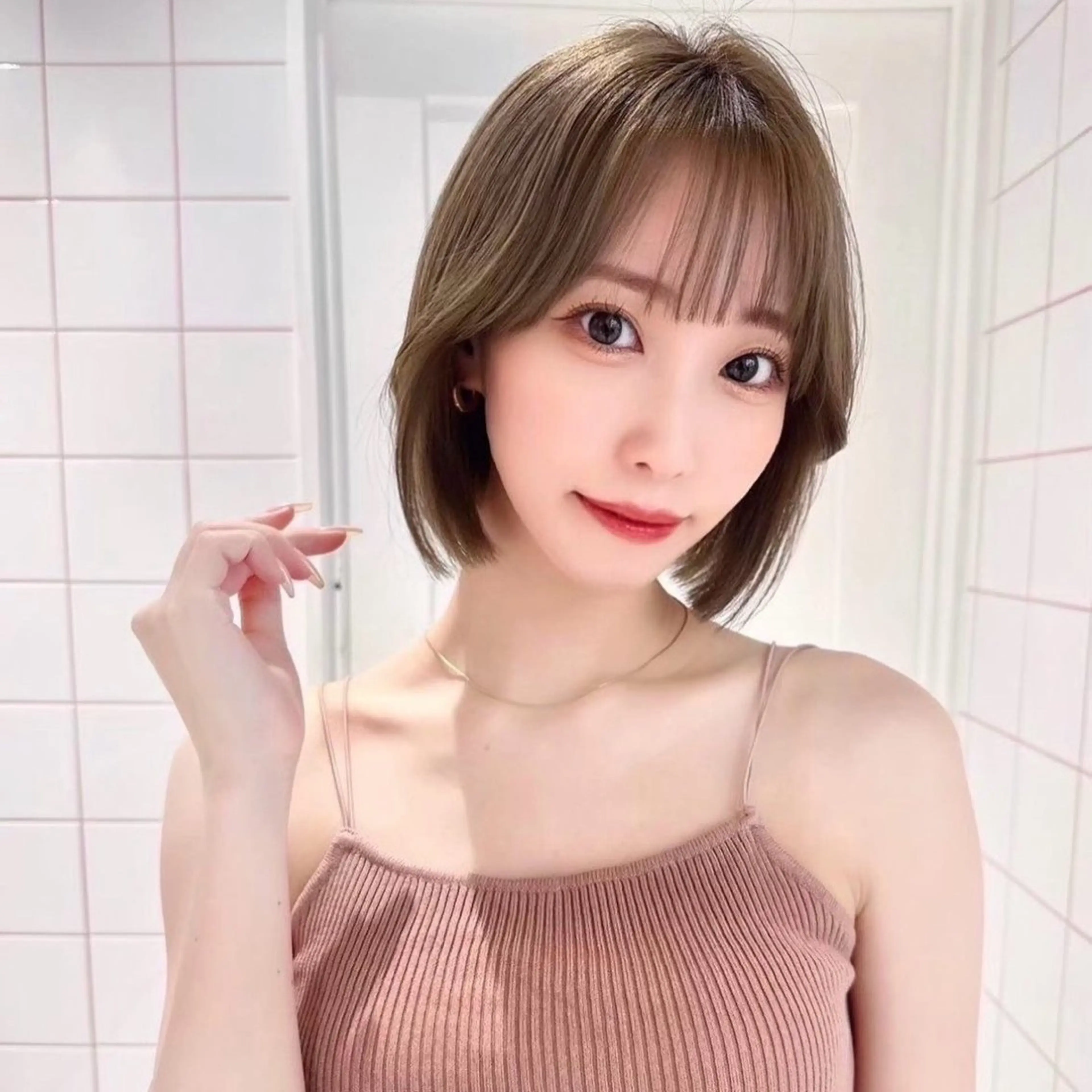 ミディアム カット 髪質改善/縮毛矯正 松原和志のヘアスタイル