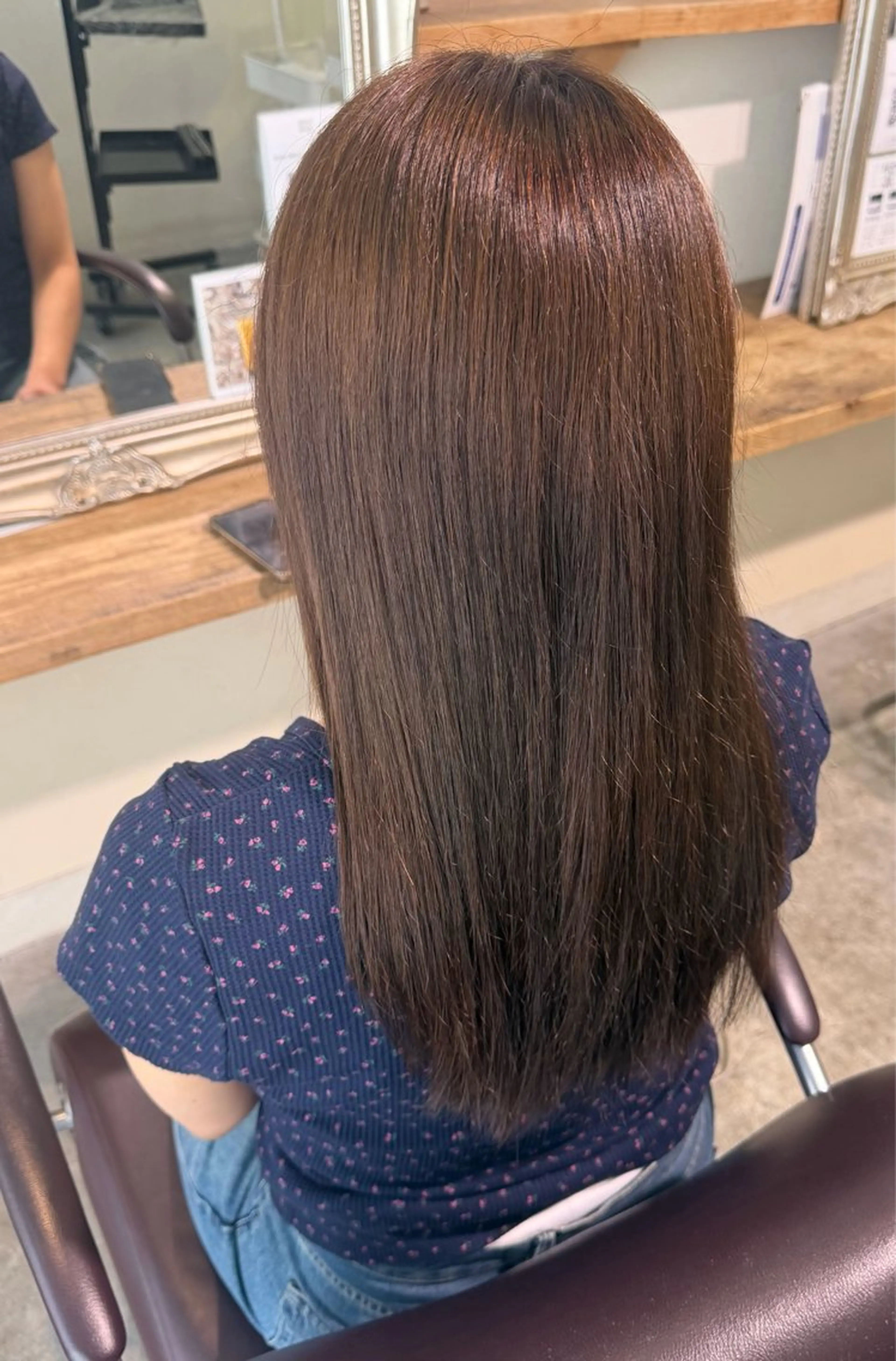 ロング カラー ヘアカラー 川鍋 柚果のヘアスタイル
