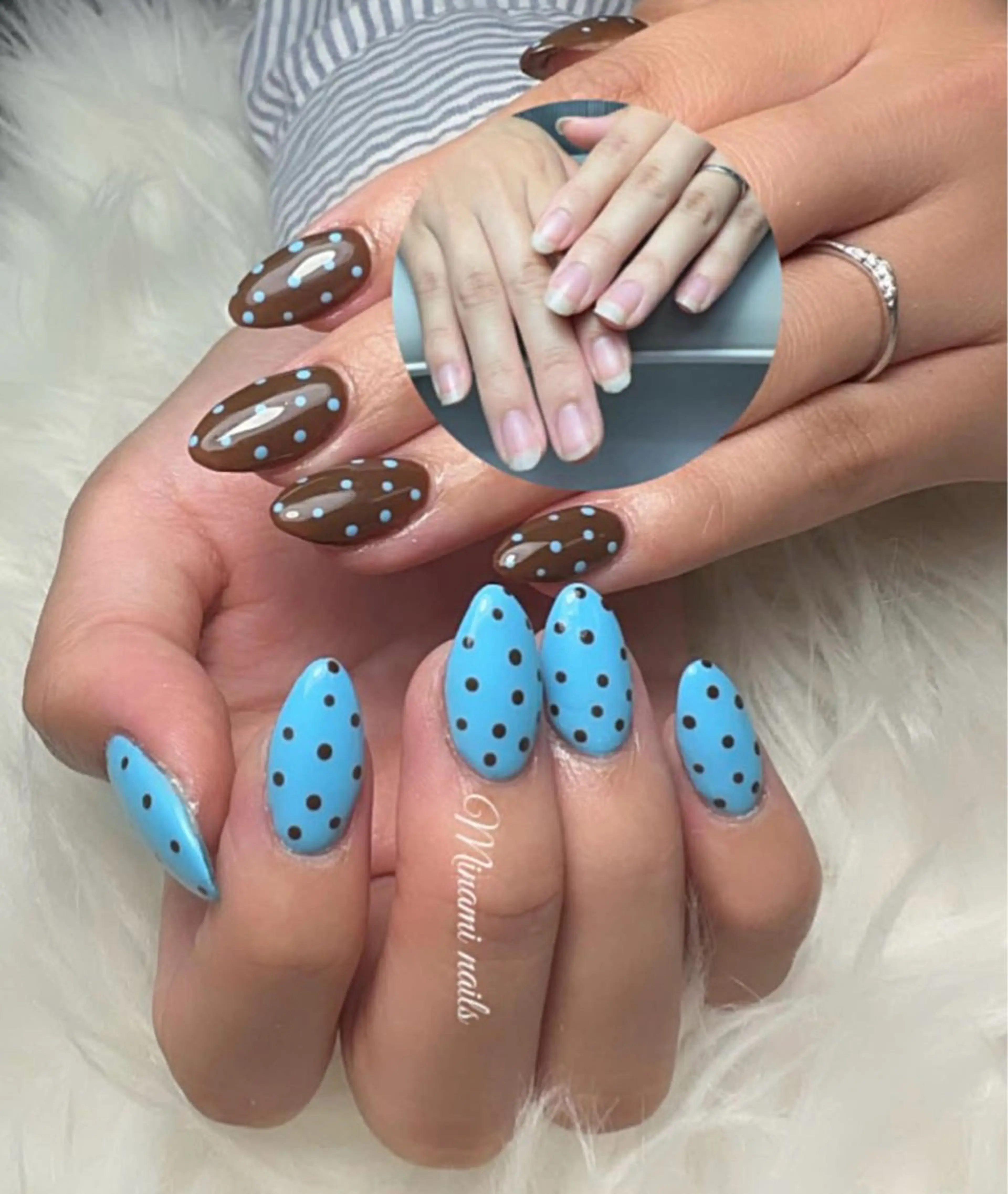 ネイル アートネイル オーロラネイル ガーリー キラキラネイル 韓国ネイル ハンドネイル Minami Nailsのネイルデザイン