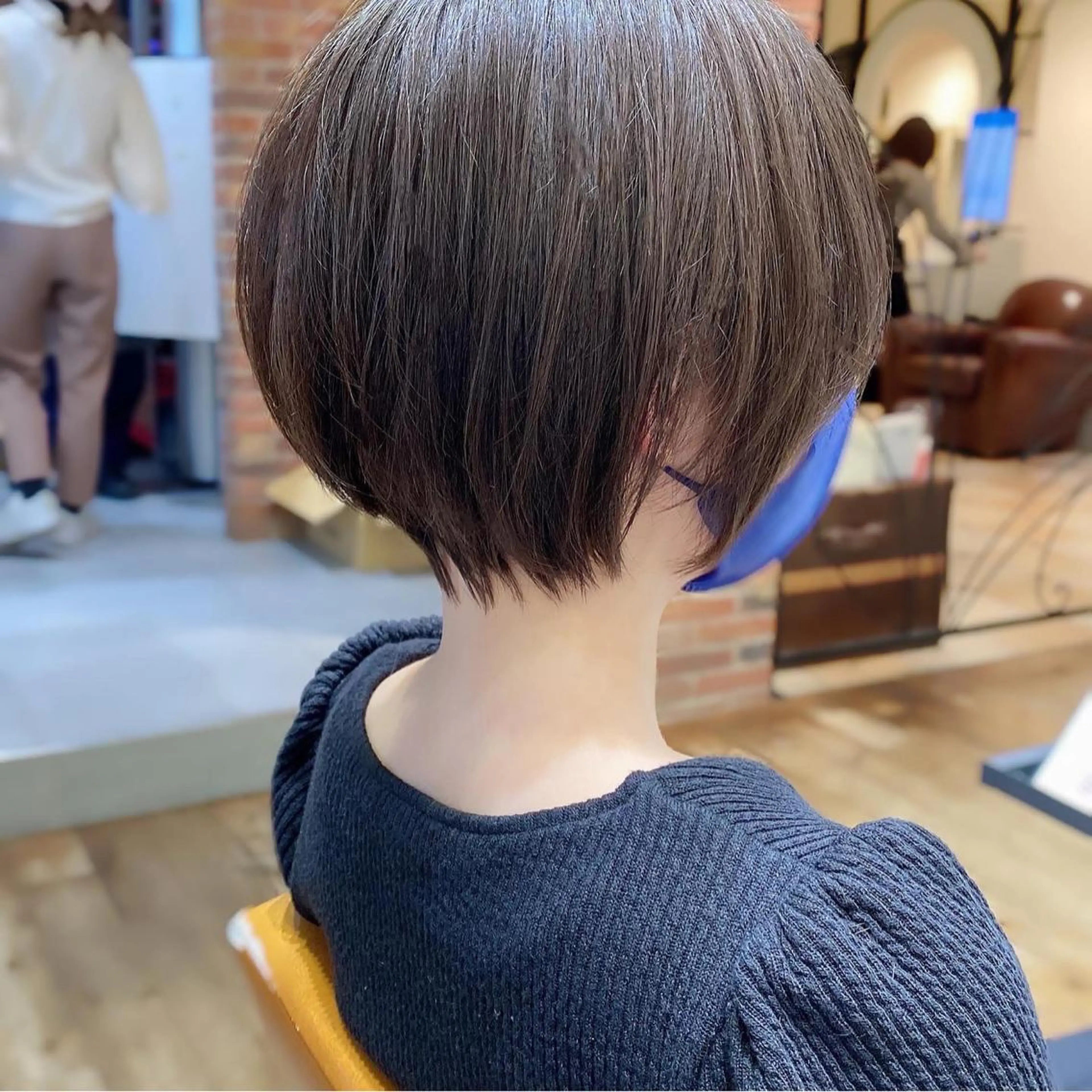 ショート カラー ベージュカラー グレージュ ショートヘア 小顔カット カット ヘアカラー トリートメント ショート、ボブの神✨ 峯朋也✂︎✨のヘアスタイル