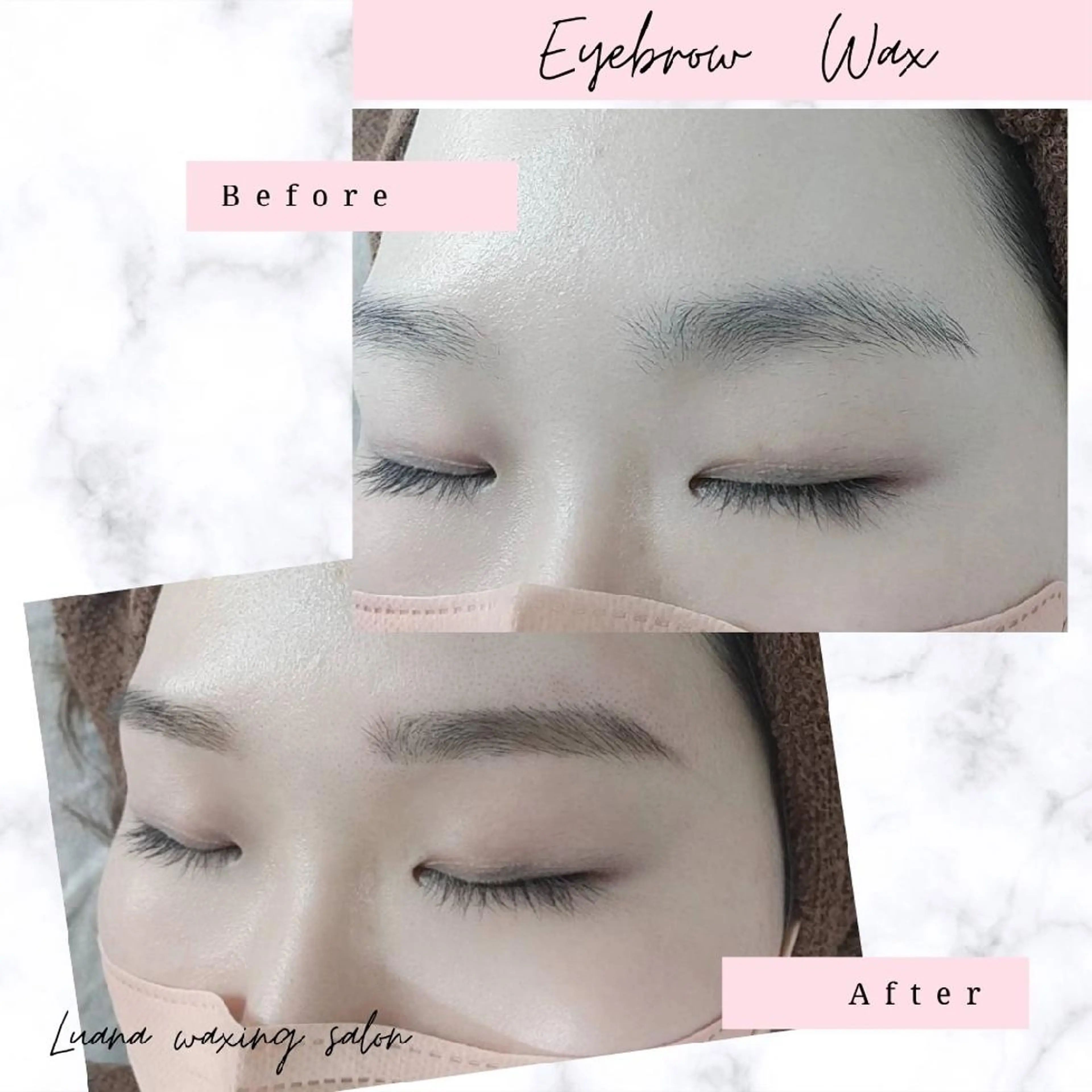 アイブロウ 眉毛ワックス脱毛 Luana wax 🐚根本のエステ・リラクイメージ