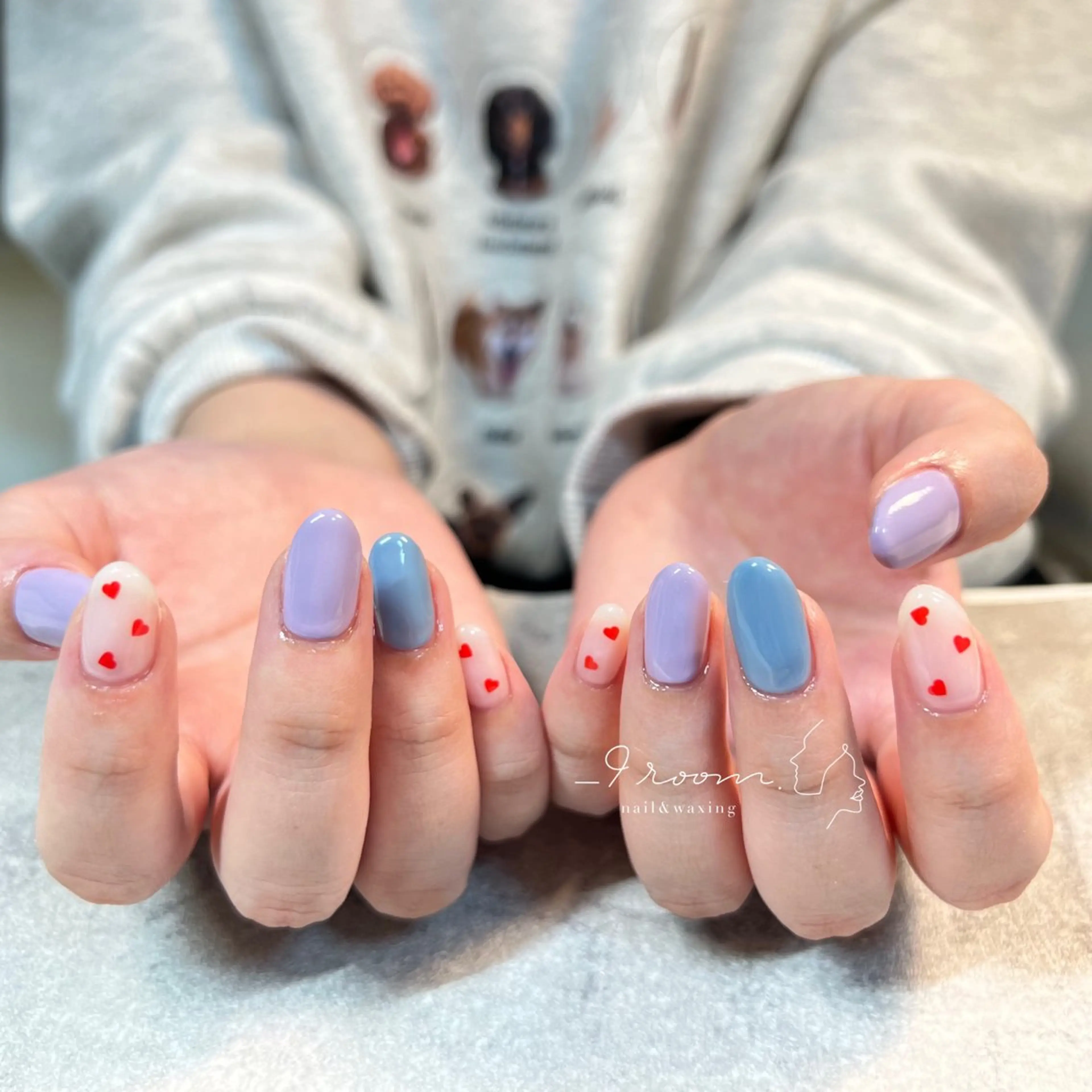 ネイル バレンタイン _9 room. Yoshimiのネイルデザイン