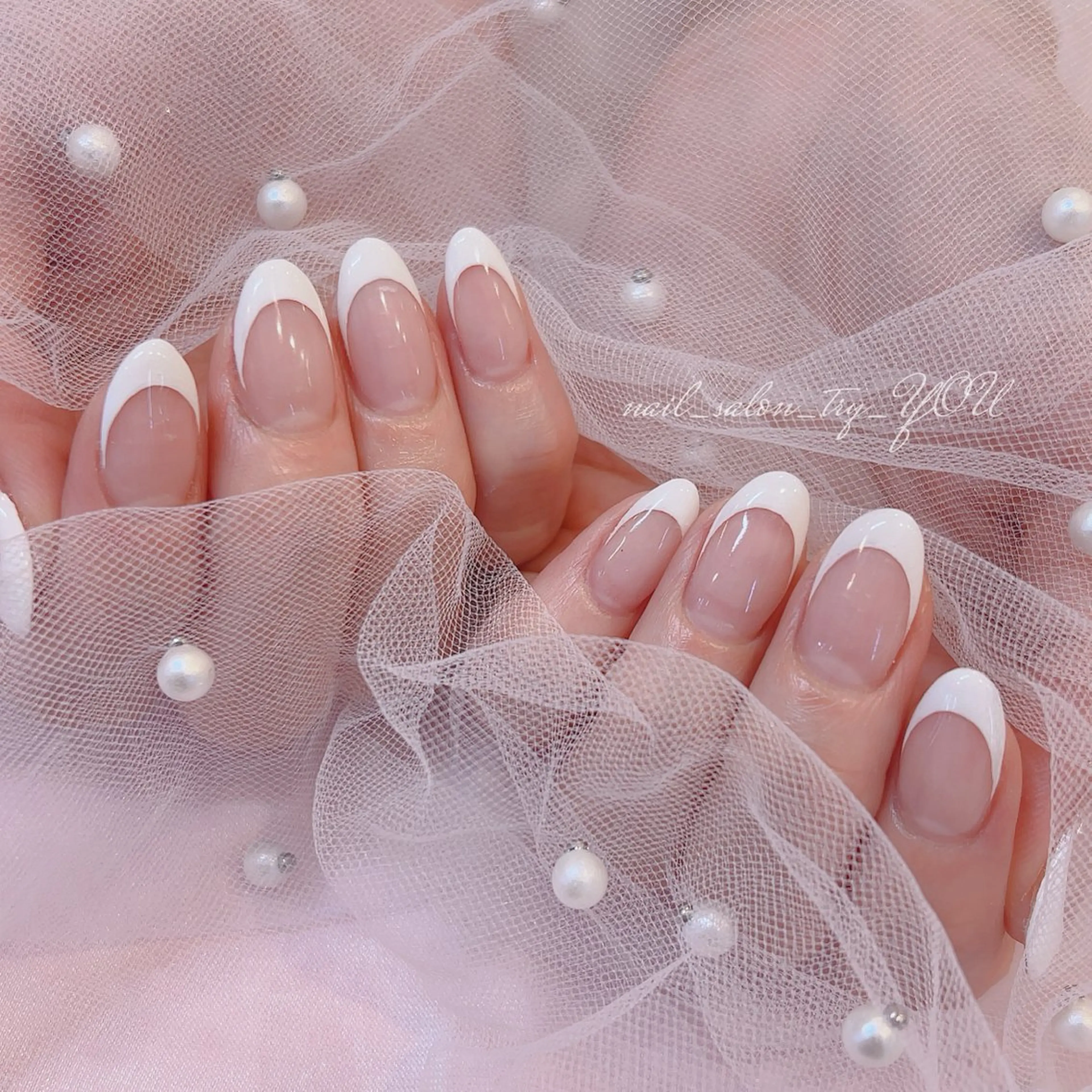 大人可愛い♡  ̖́-  フレンチnail  ‬  (◆ミニモ限定！3回まで使用可能なクーポンになります！)の写真