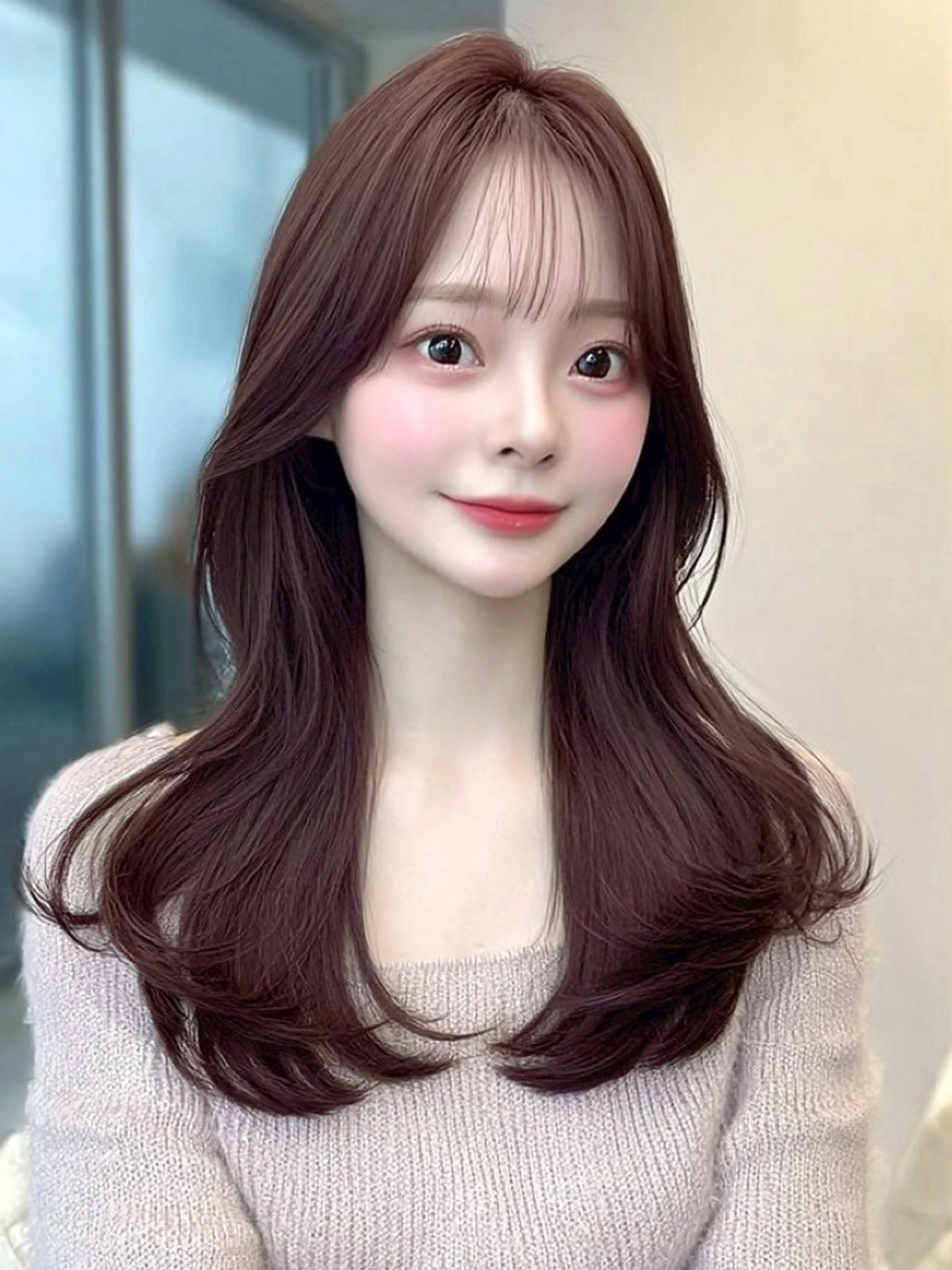 ロング カラー ブリーチ 透明感カラー ハイトーンカラー インナーカラー くびれヘア ヘアカラー トリートメント MAO🖤レイヤー /髪質改善カラーのヘアスタイル