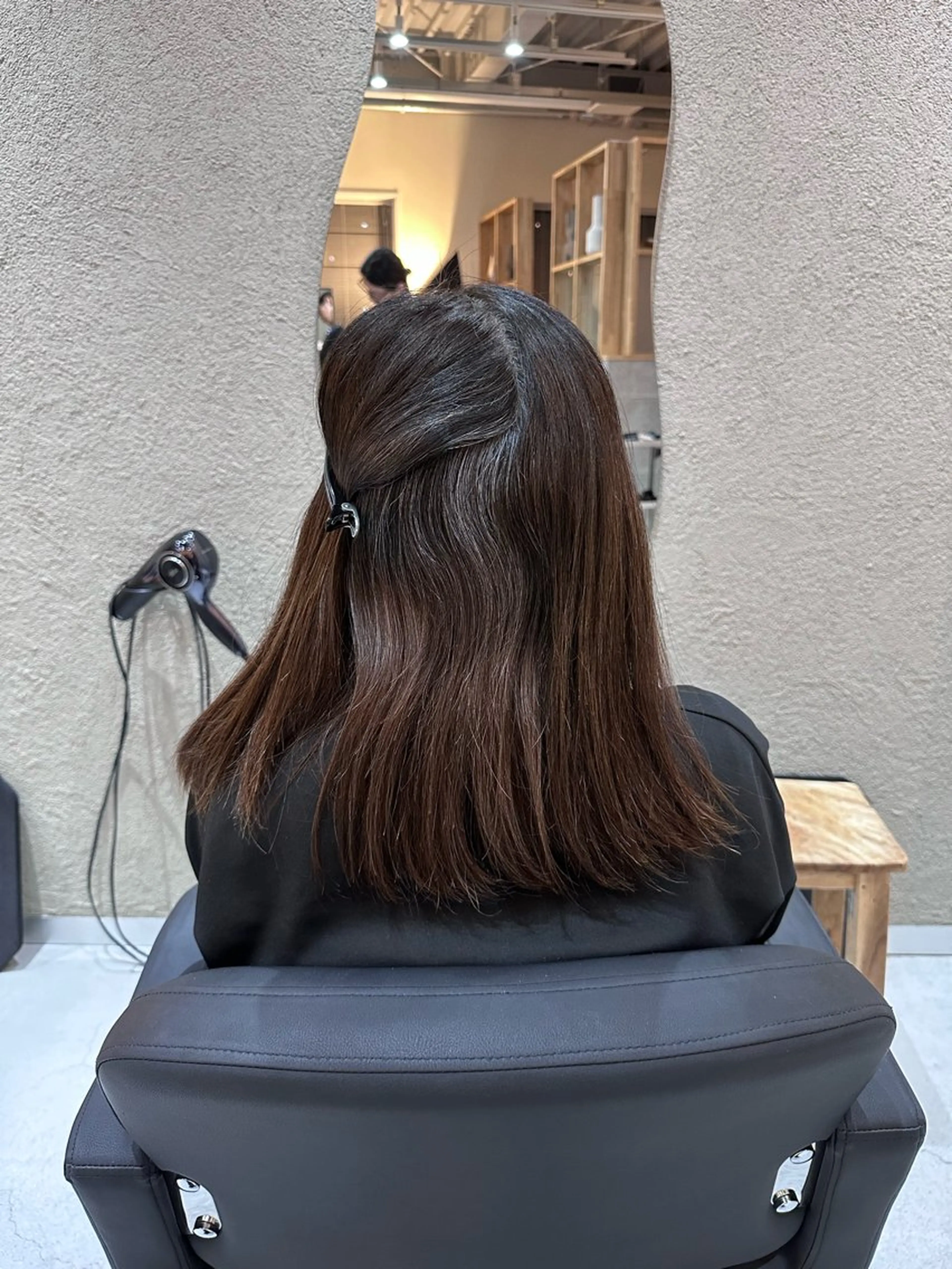 セミロング 縮毛矯正 トリートメント Shiro RENのヘアスタイル