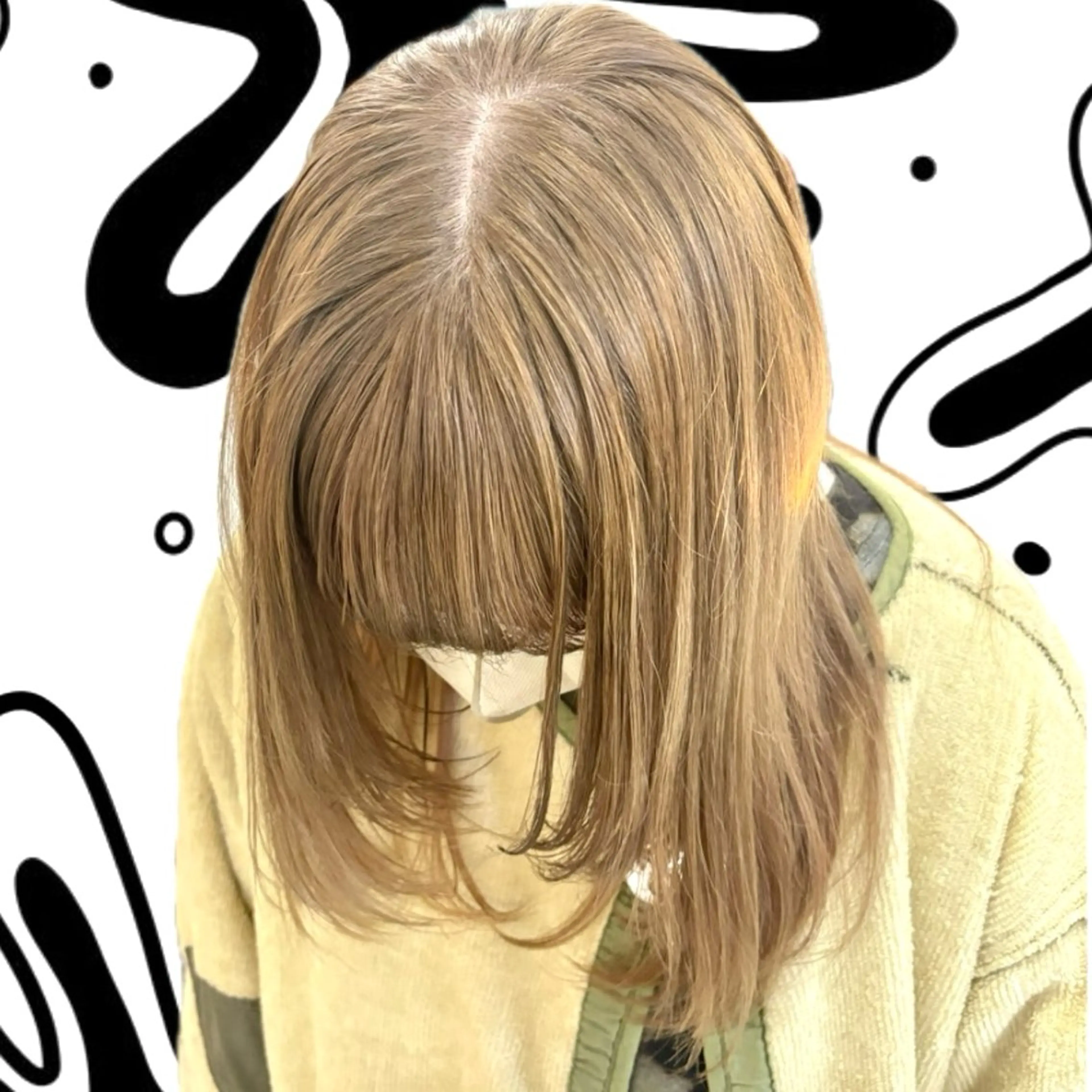 セミロング カラー Rena✴︎トレンド ×スタンダードMIXのヘアスタイル