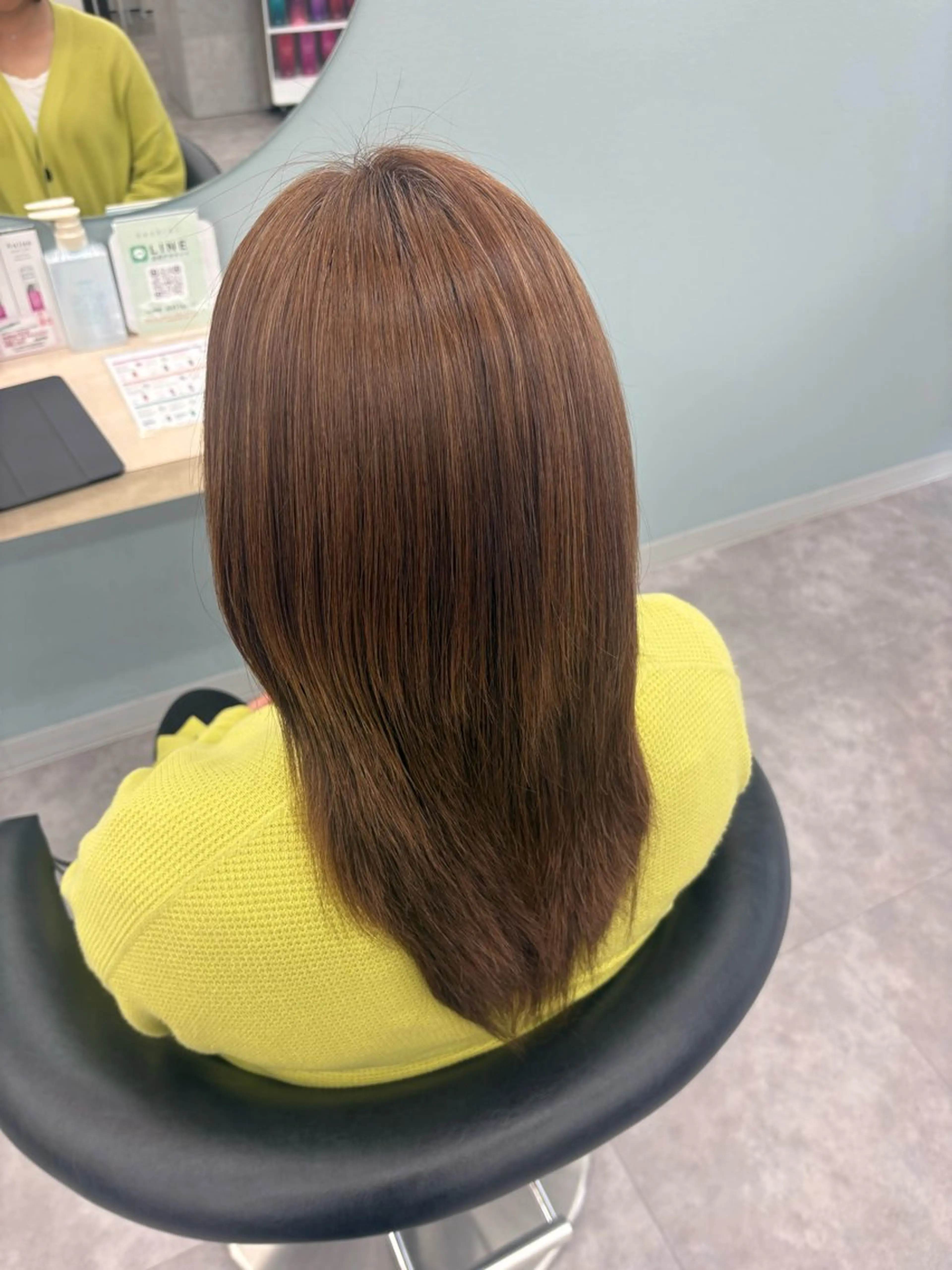 セミロング カラー 艶カラー/アレンジ 🎀 菅野 彩音のヘアスタイル