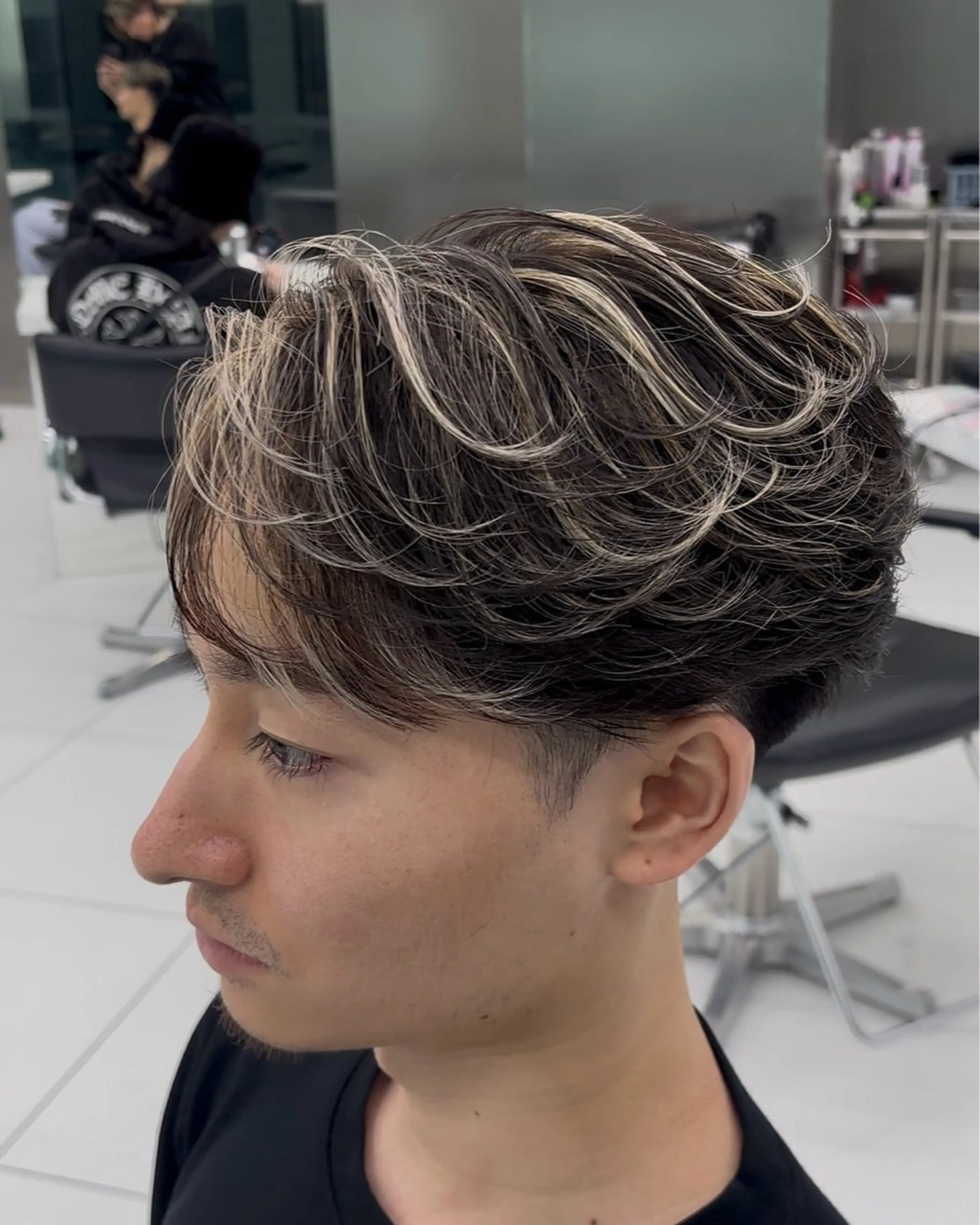 カラー メンズ ヘアカラー 高崎 堅心のヘアスタイル