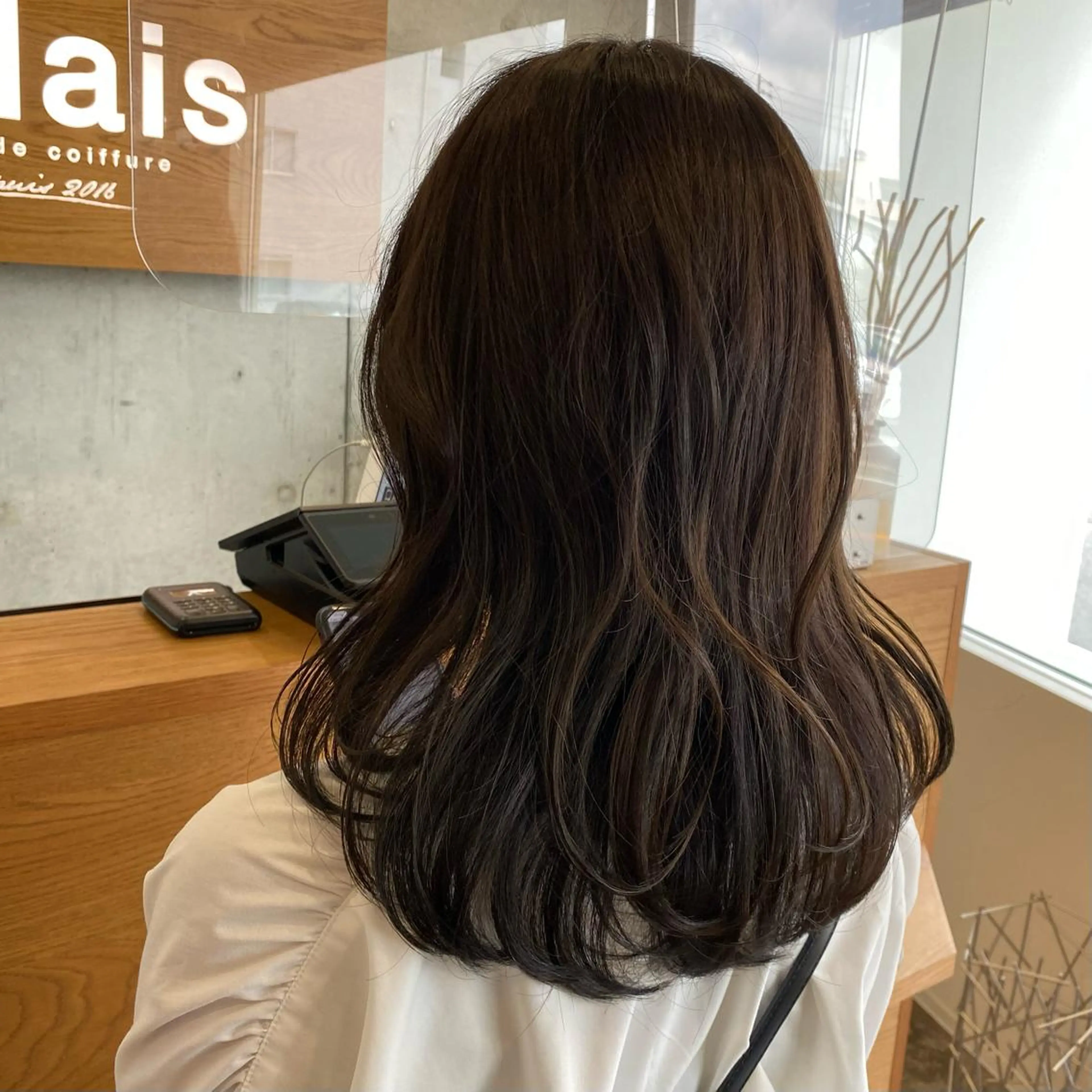 セミロング カット ヘアカラー トリートメント 後藤 千絵のヘアスタイル