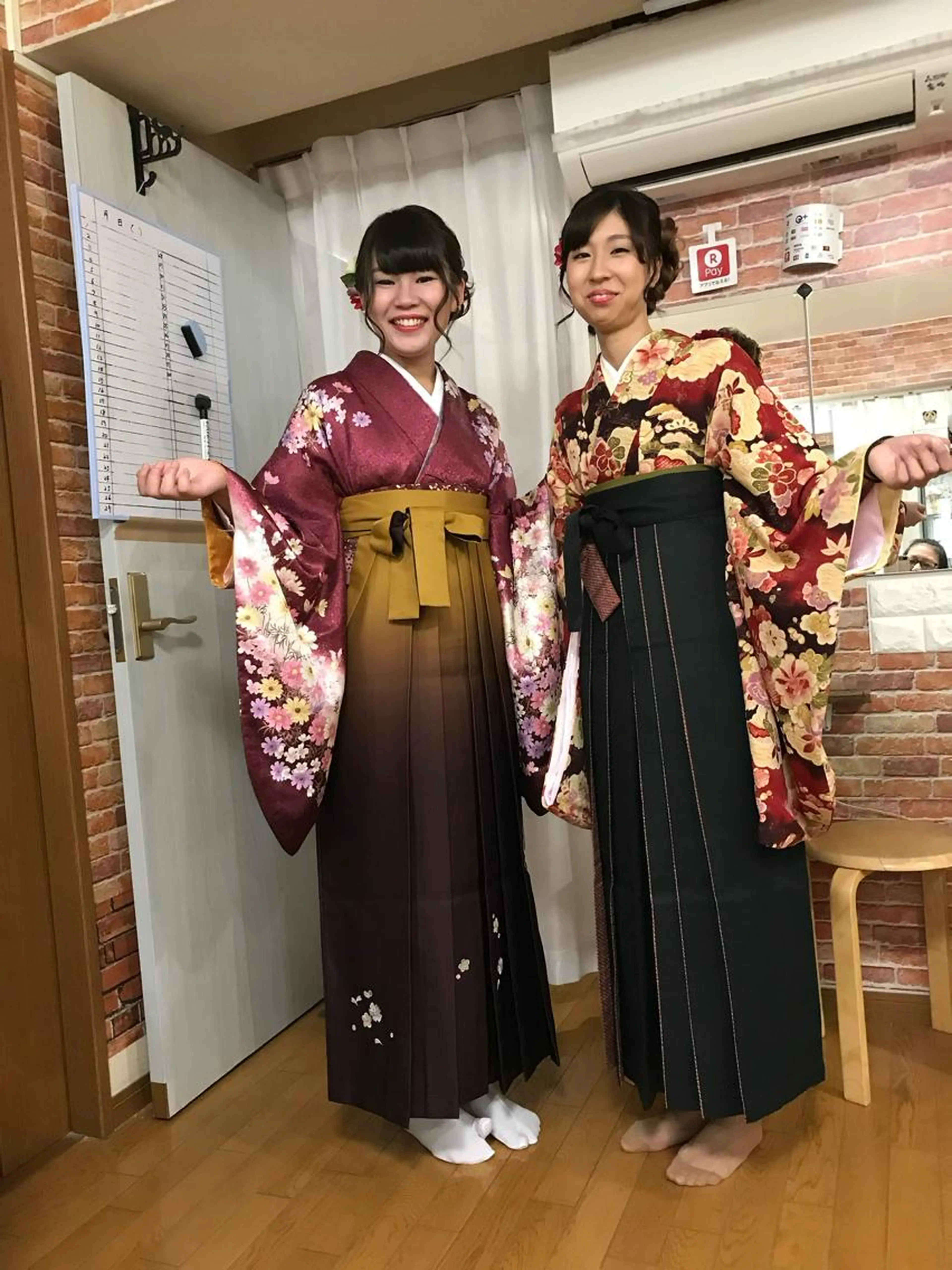 ヘアーセット+袴着付けの写真