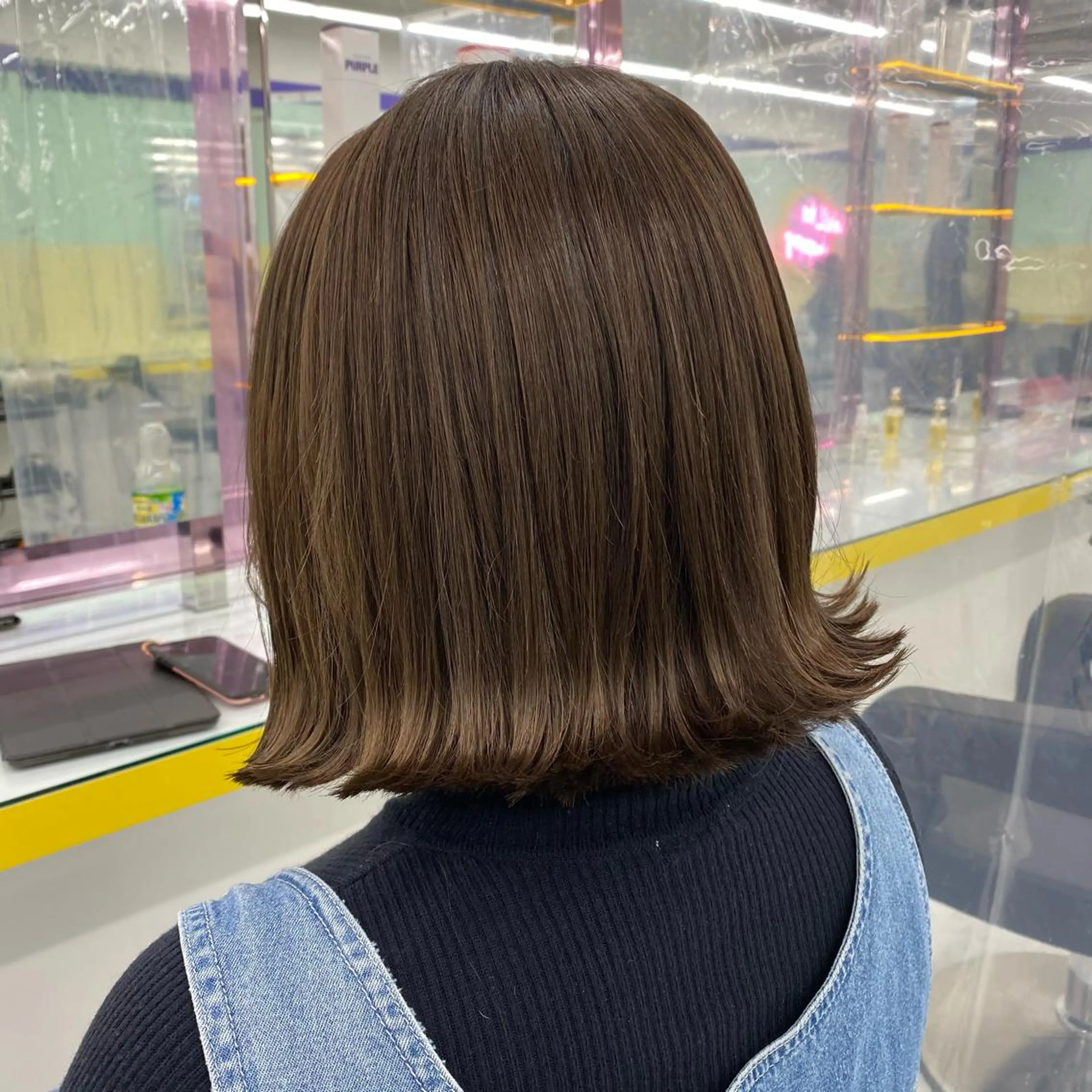 ミディアム カラー ヘアアレンジ カット ヘアカラー mai🍑暖色カラー /レイヤー💖のヘアスタイル