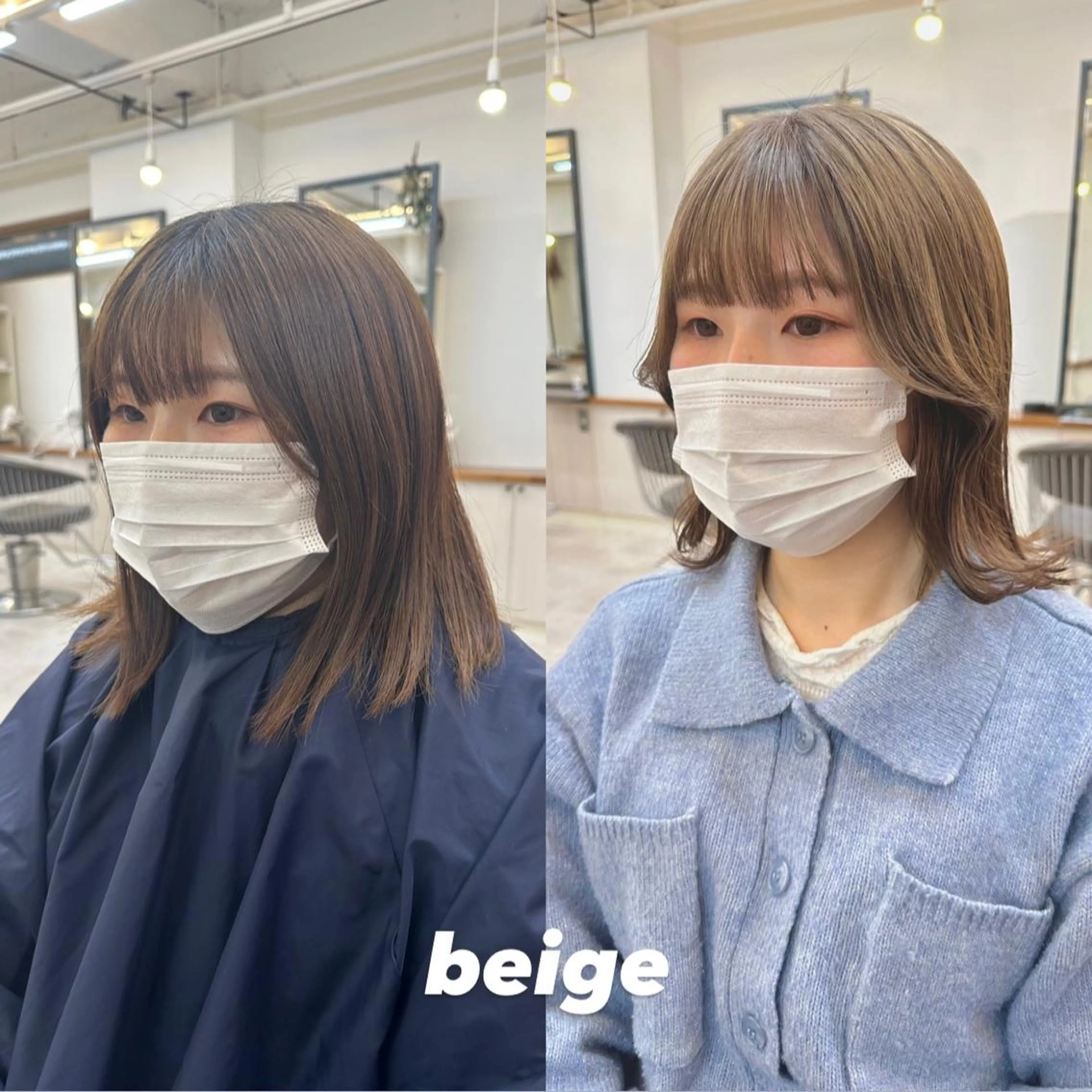 カラー ベージュカラー 似合わせボブ/ ハイトーン/すずきのヘアスタイル