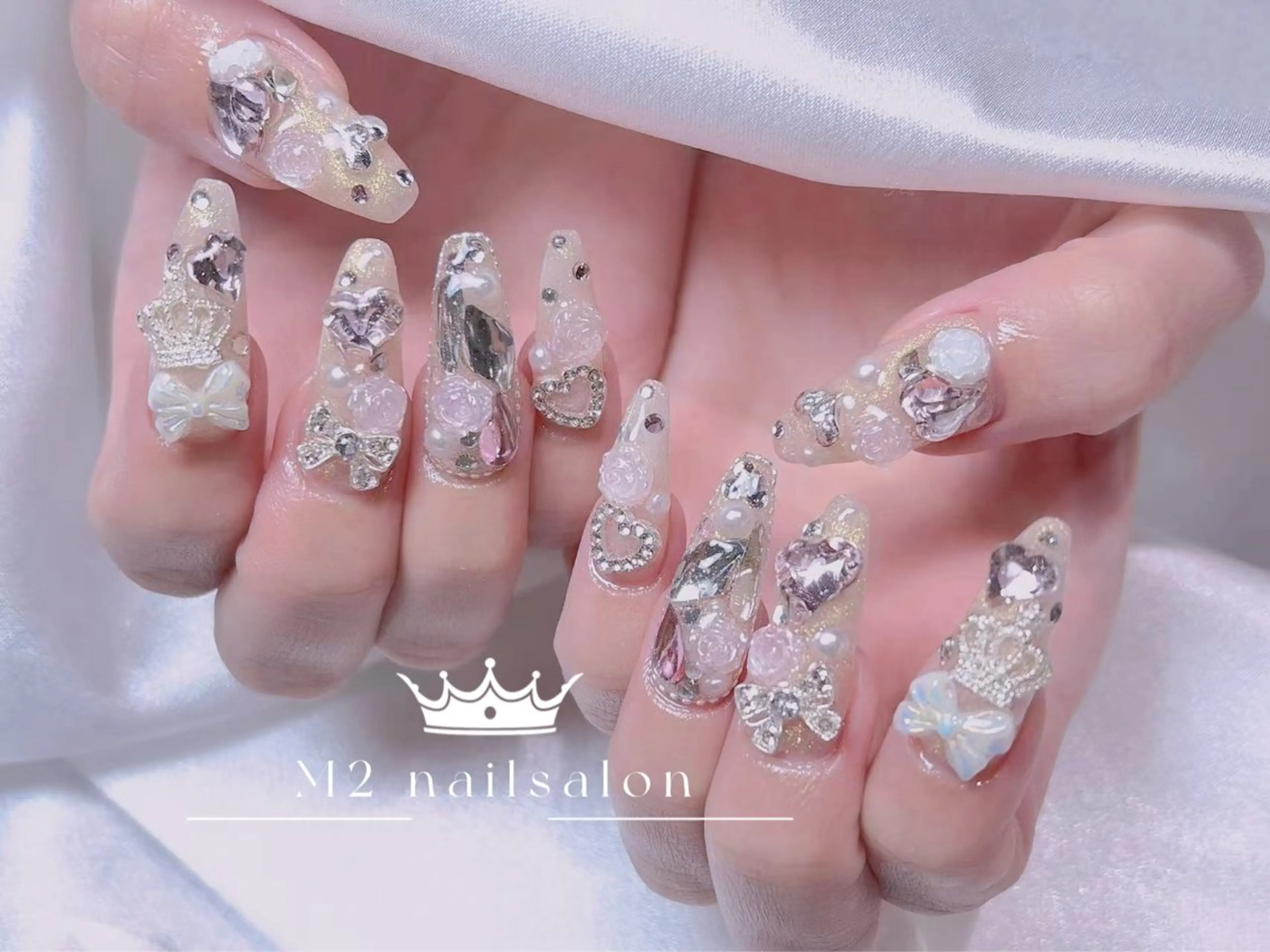 ネイル ハンドネイル 長さだし専門店 M2 rikaのネイルデザイン