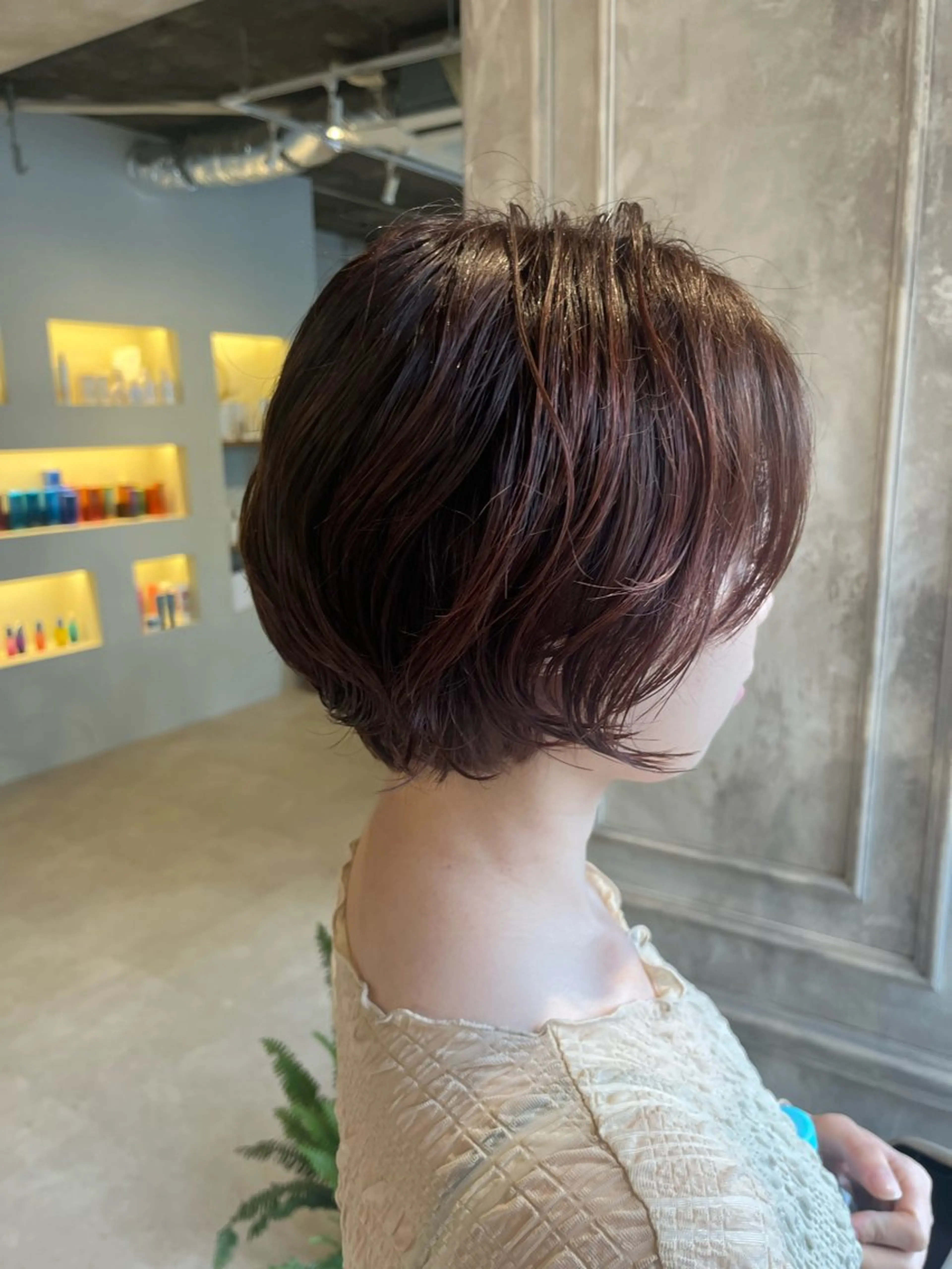 ショート カラー スタジオノル パーマ🌀あやなのヘアスタイル