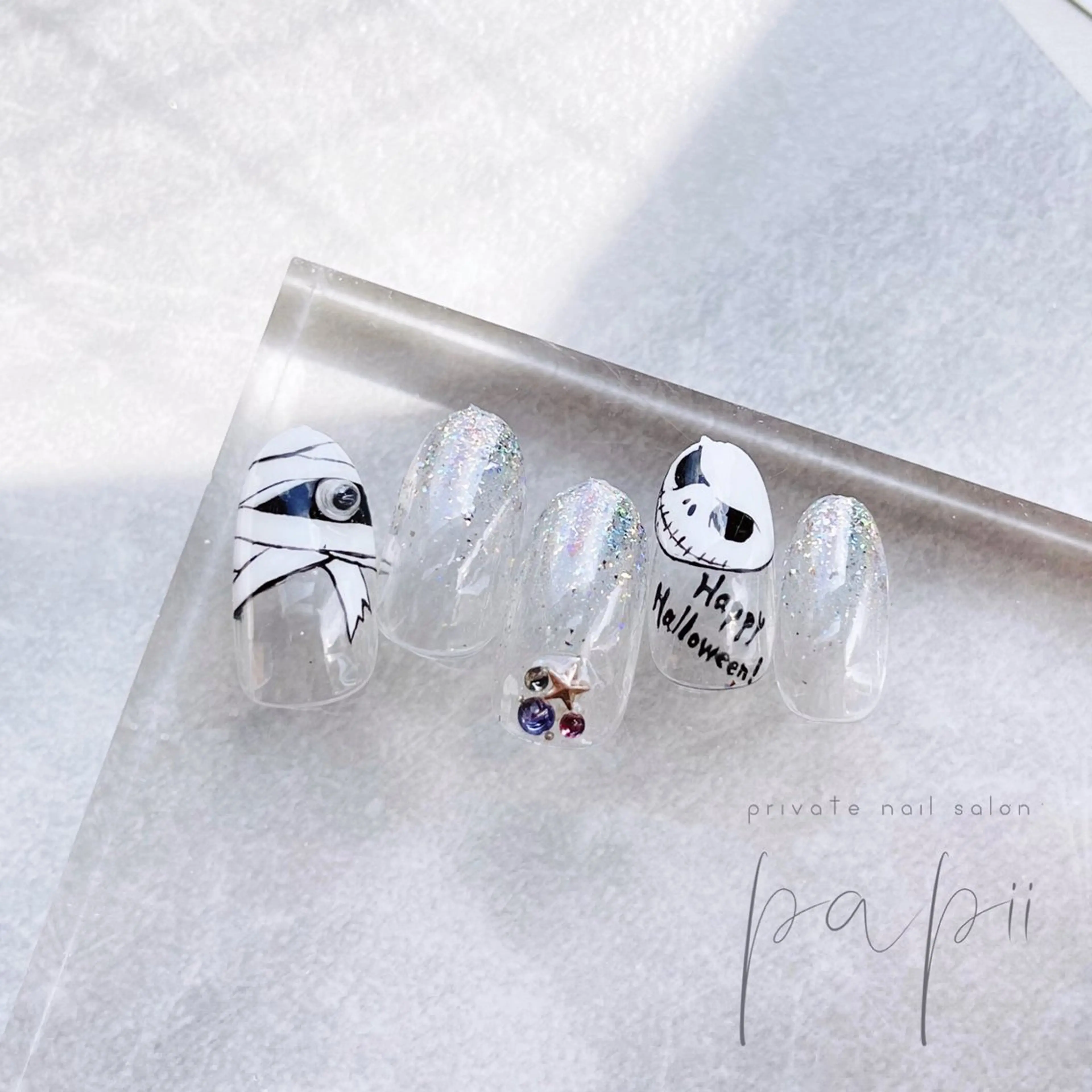 ネイル ハロウィン ハンドネイル private nail salon papii所属・papii☆ kurodaのネイルデザイン