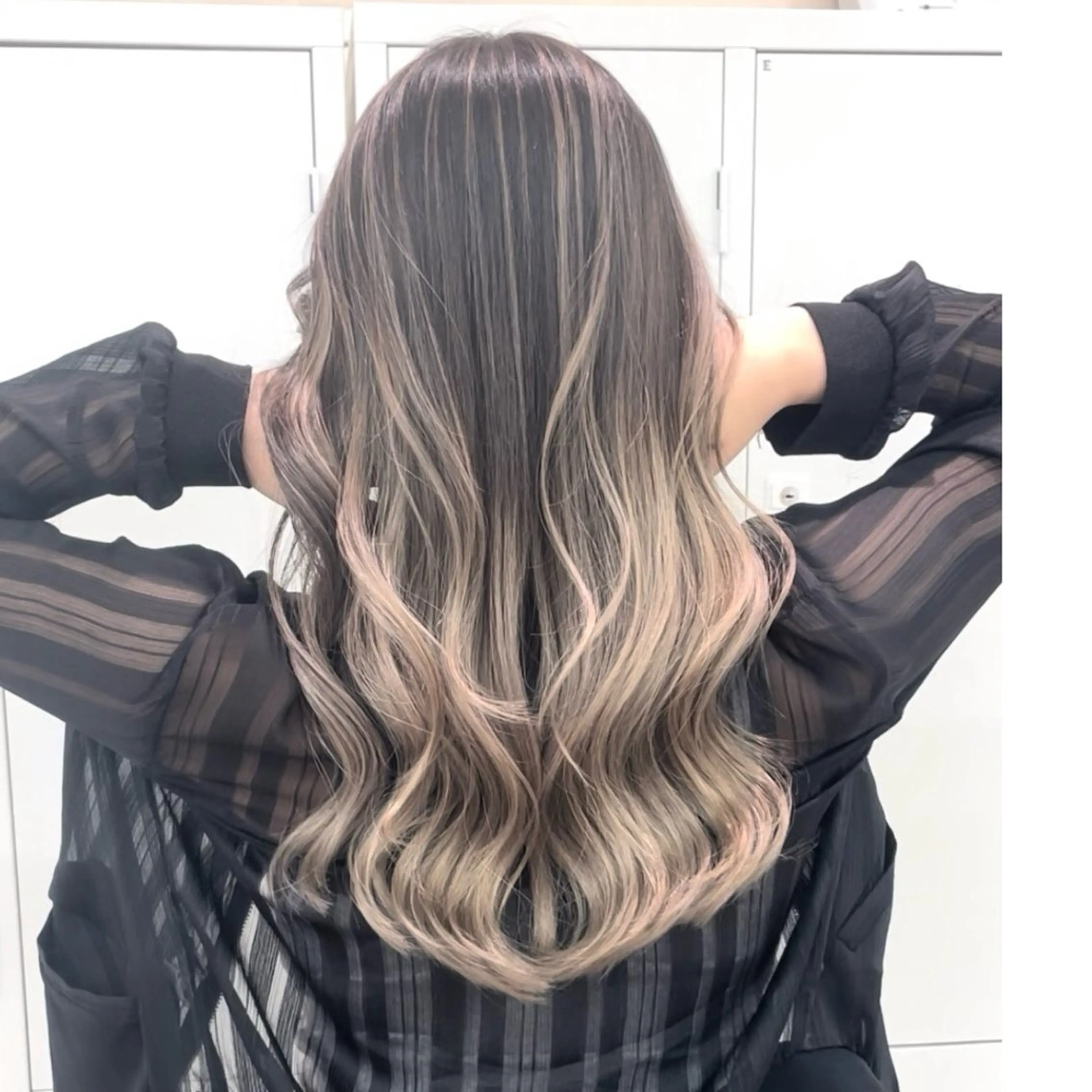 ロング カラー カット ヘアカラー トリートメント 奥山義進/大宮 /ダブルカラーのヘアスタイル