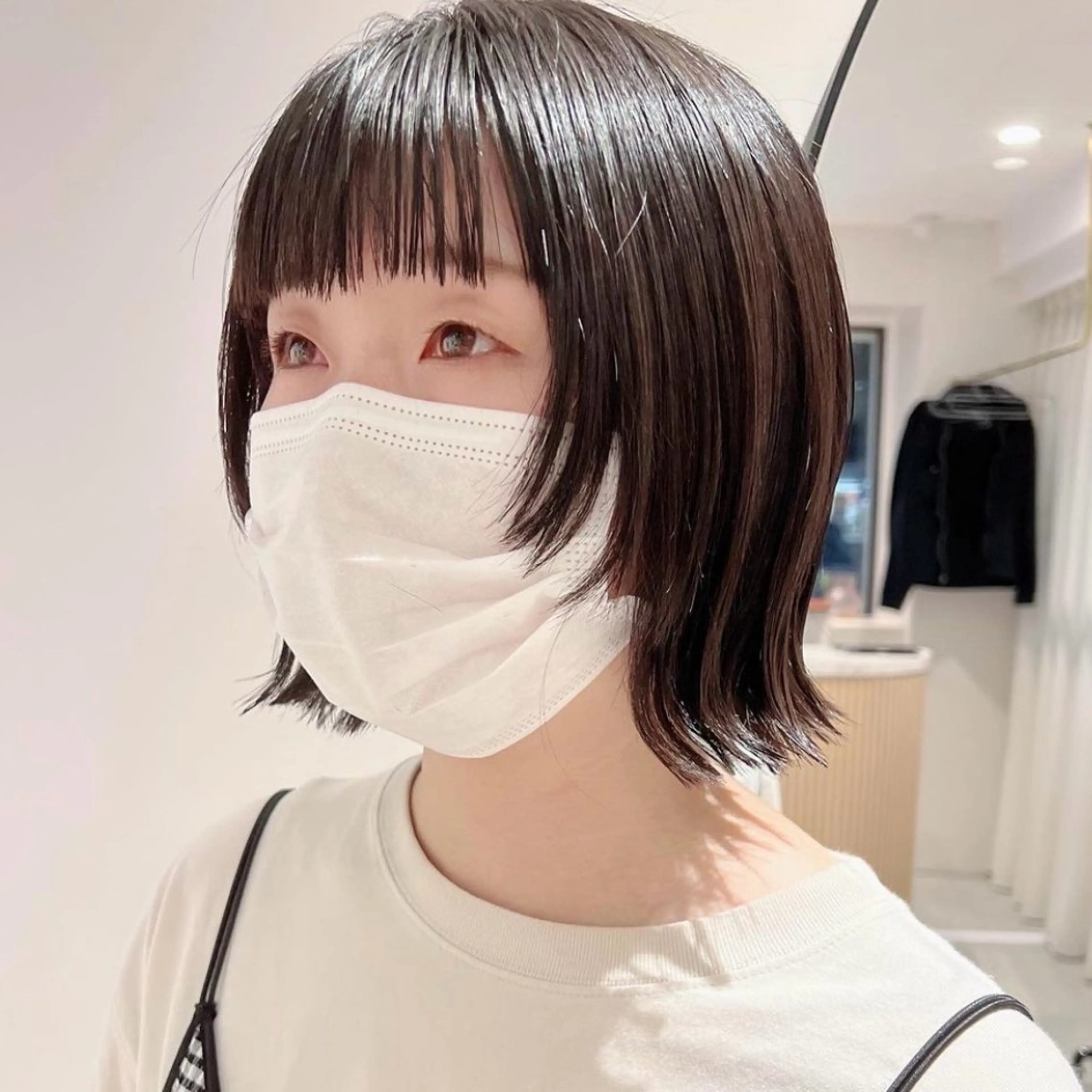 ミディアム 韓国レイヤー/ショー ト/nodokaのヘアスタイル