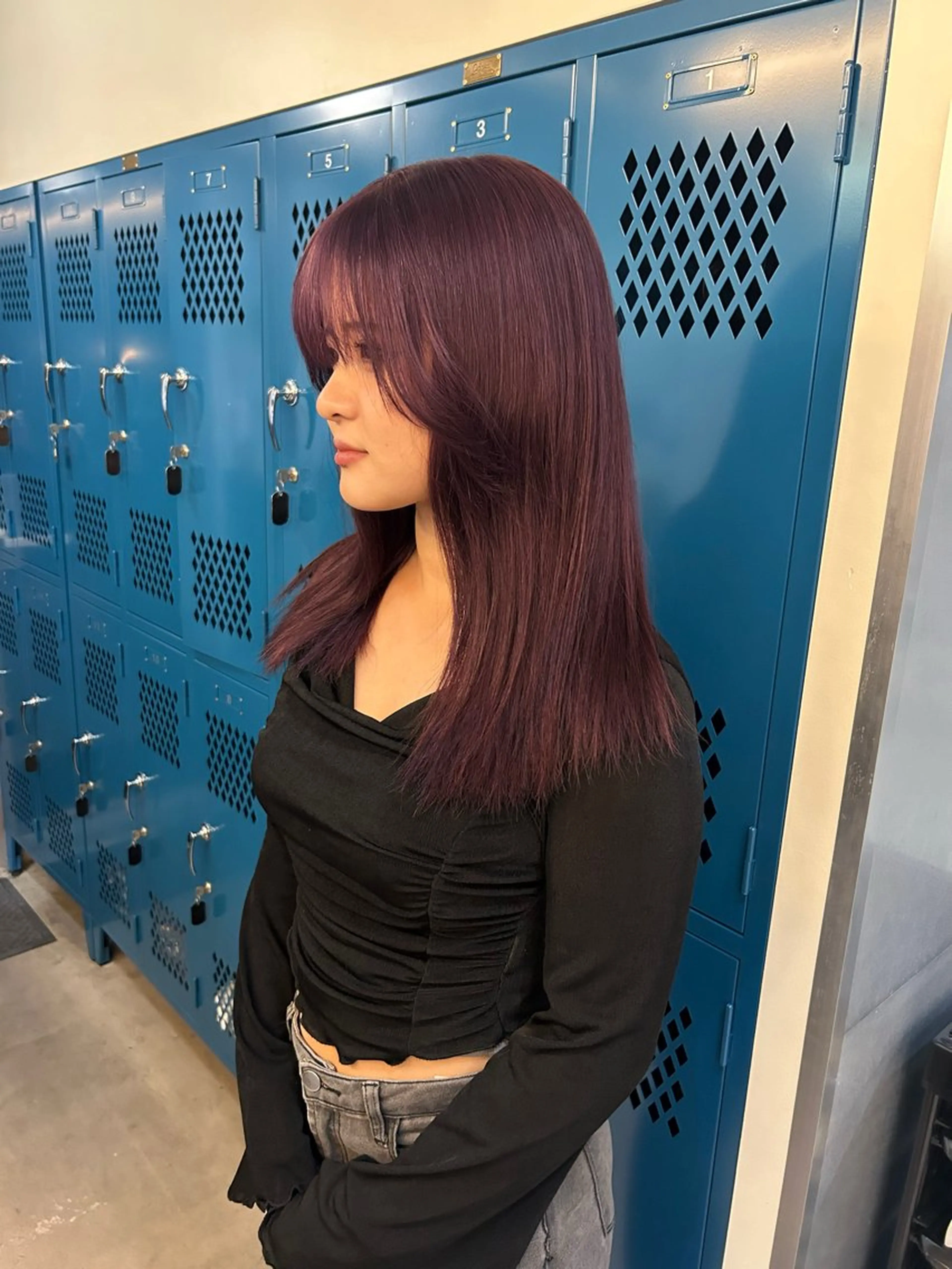 ロング カラー ブリーチ 韓国ボブ/レイヤー ボブ/ EMIRIのヘアスタイル