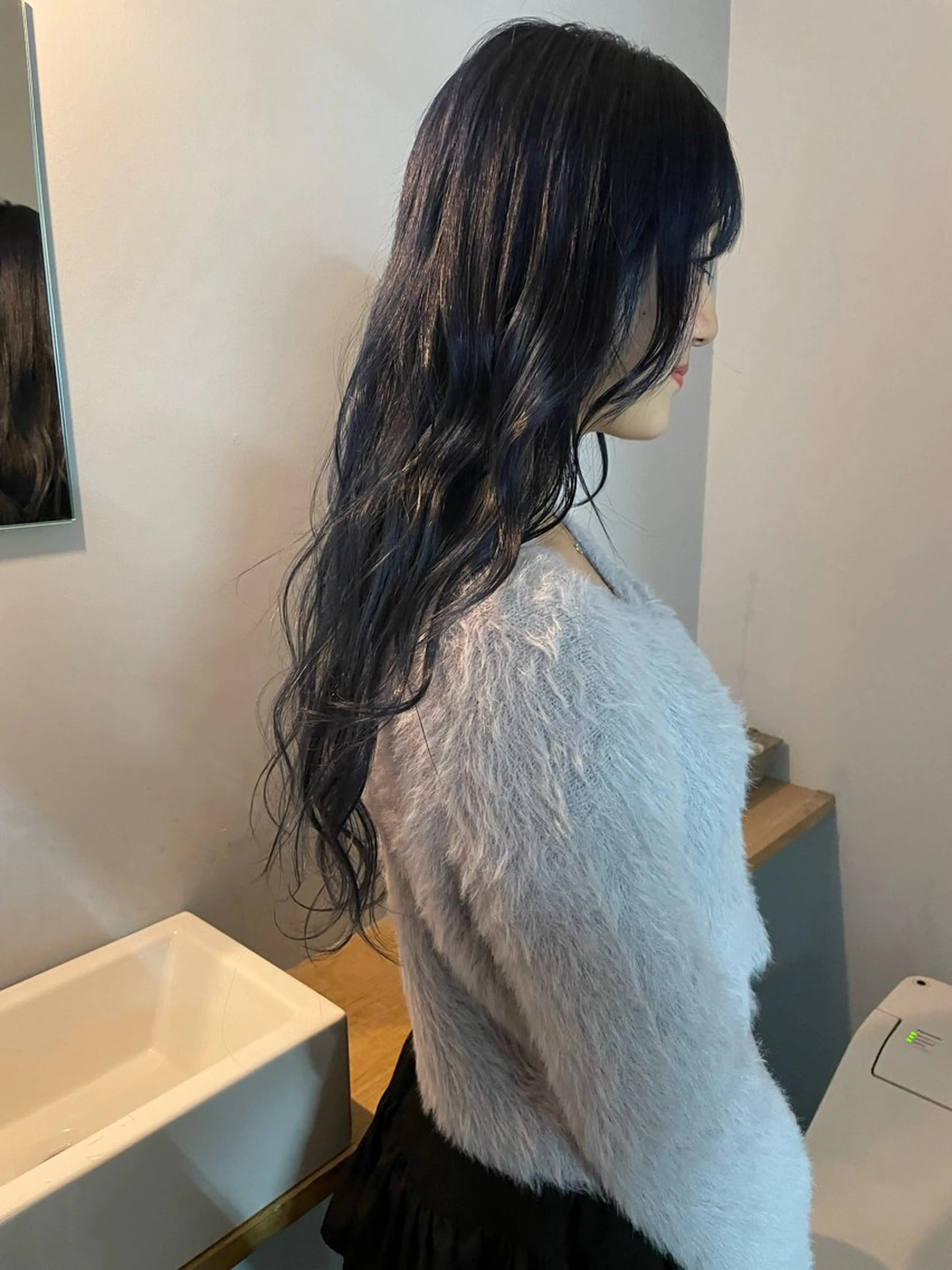 ロング カラー カットモデル/ ハイトーン/ゆうあのヘアスタイル