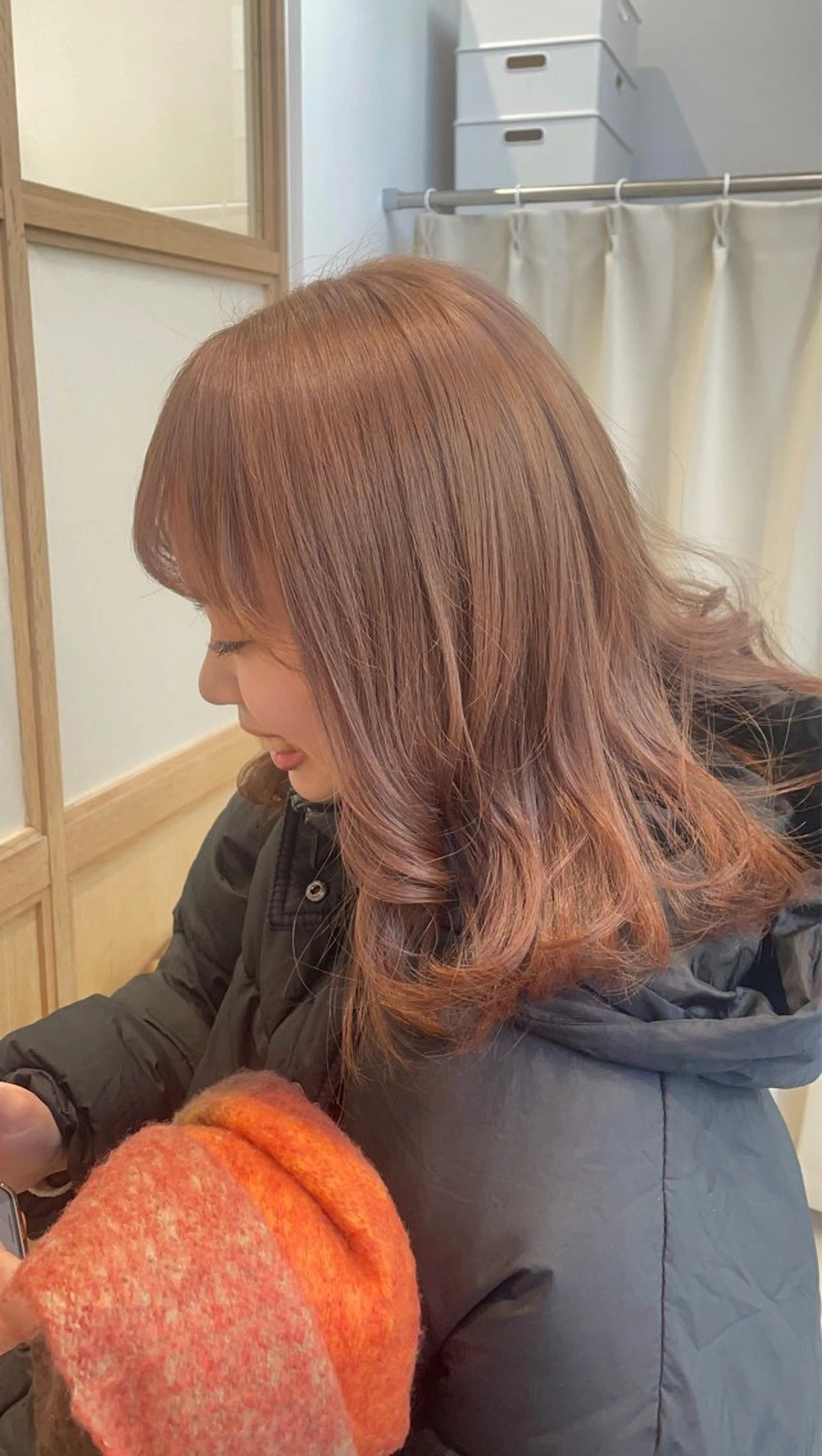 ミディアム カラー カット ヘアカラー トリートメント 🦋透明感カラー /ケアブリーチ🦋のヘアスタイル