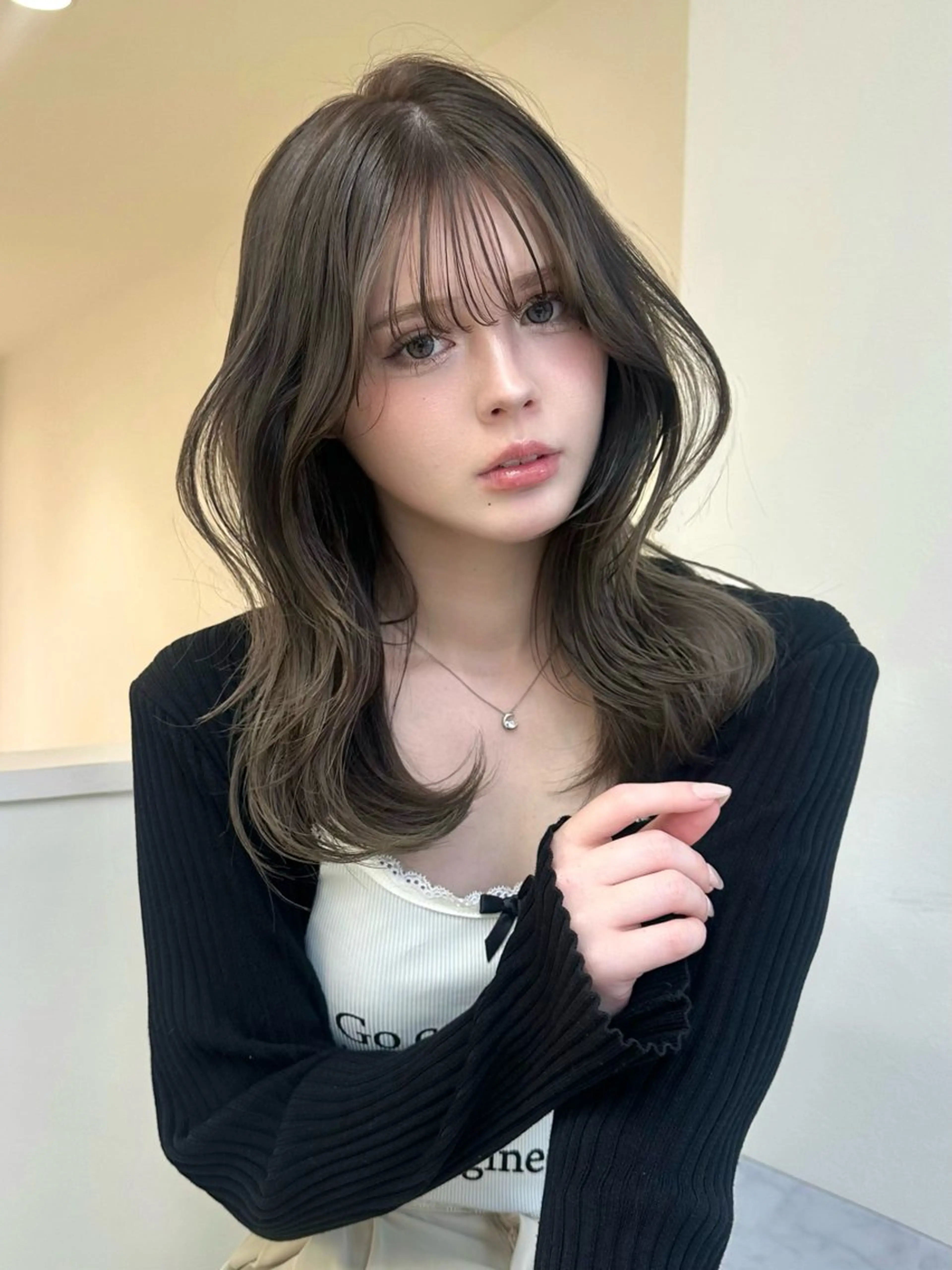 カット＋艶カラー＋髪質改善3stepトリートメントの写真