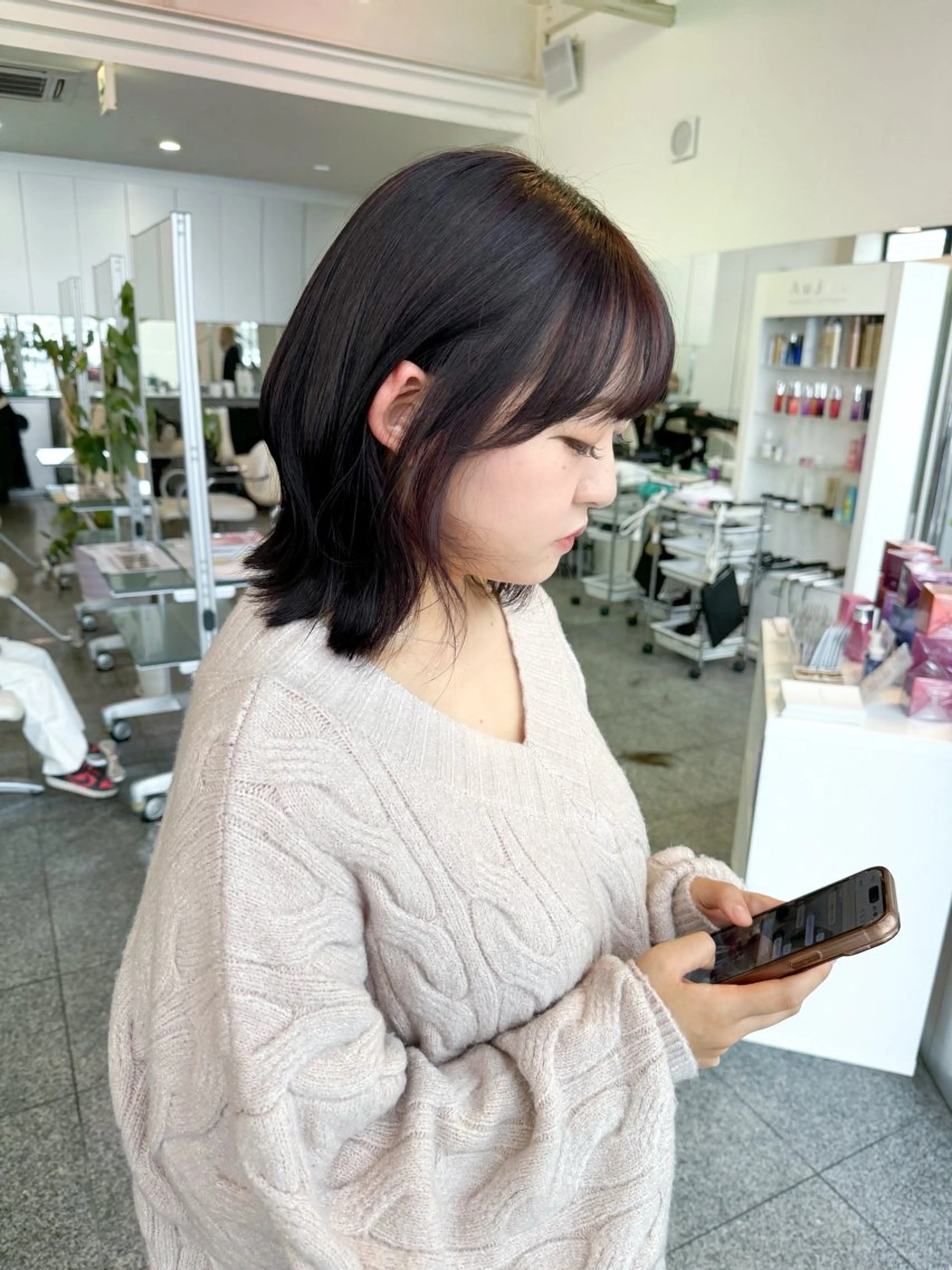 ショート カラー 黒髪 レッドカラー 🫧ヒシダアキ taboo.i🫧のヘアスタイル