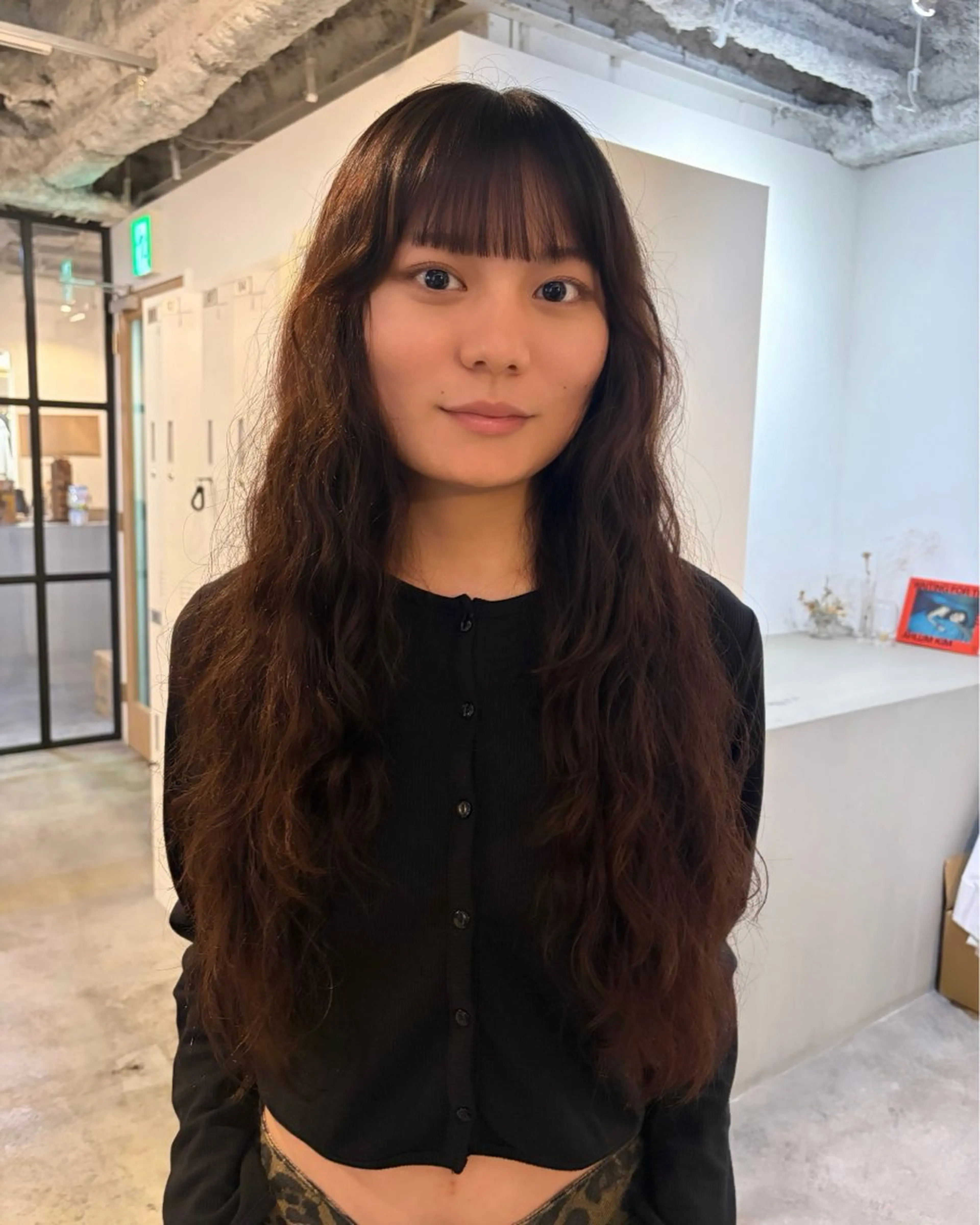 ロング カット パーマ 🧣misaki 🧣のヘアスタイル